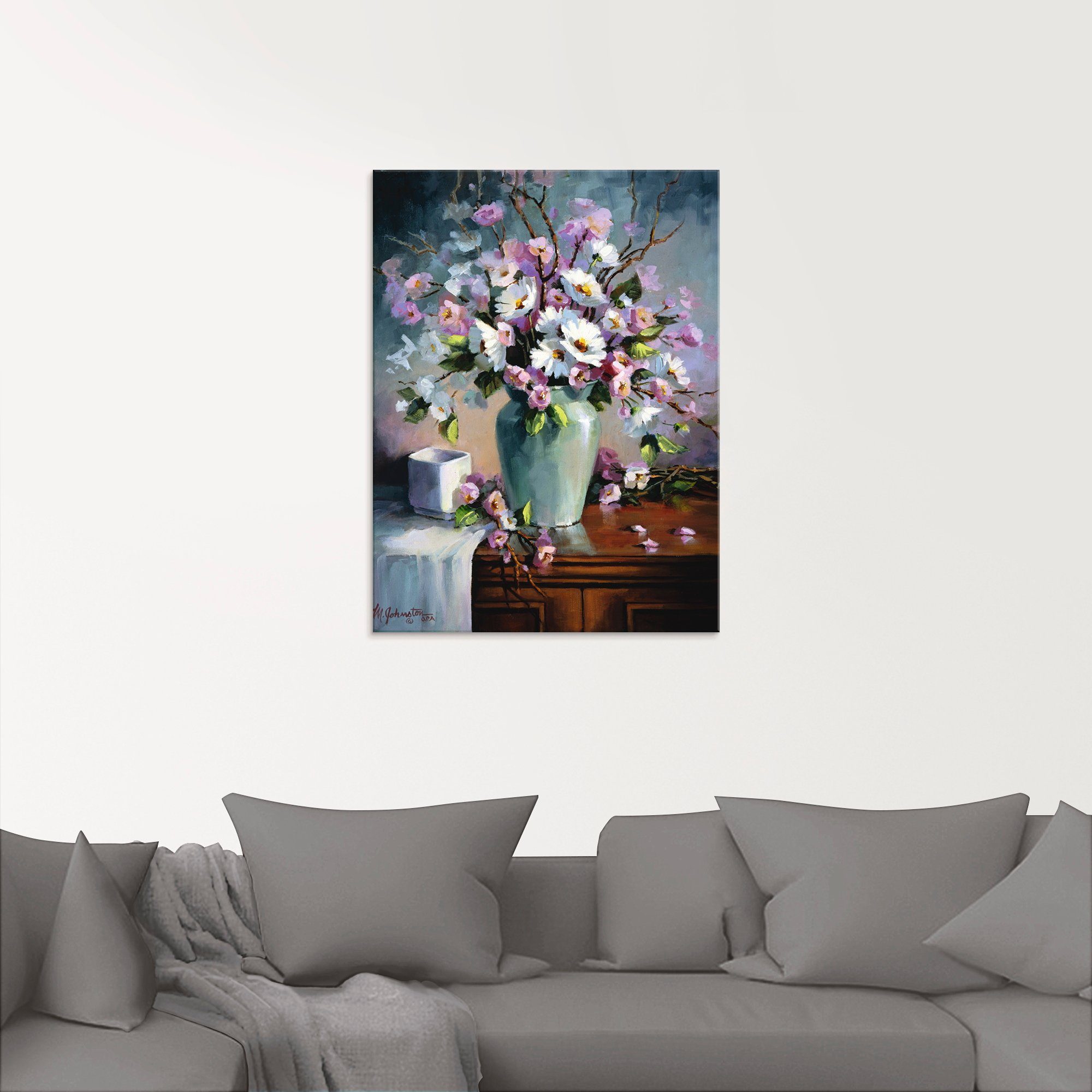 Artland Print op glas Appel en kersenbloesem