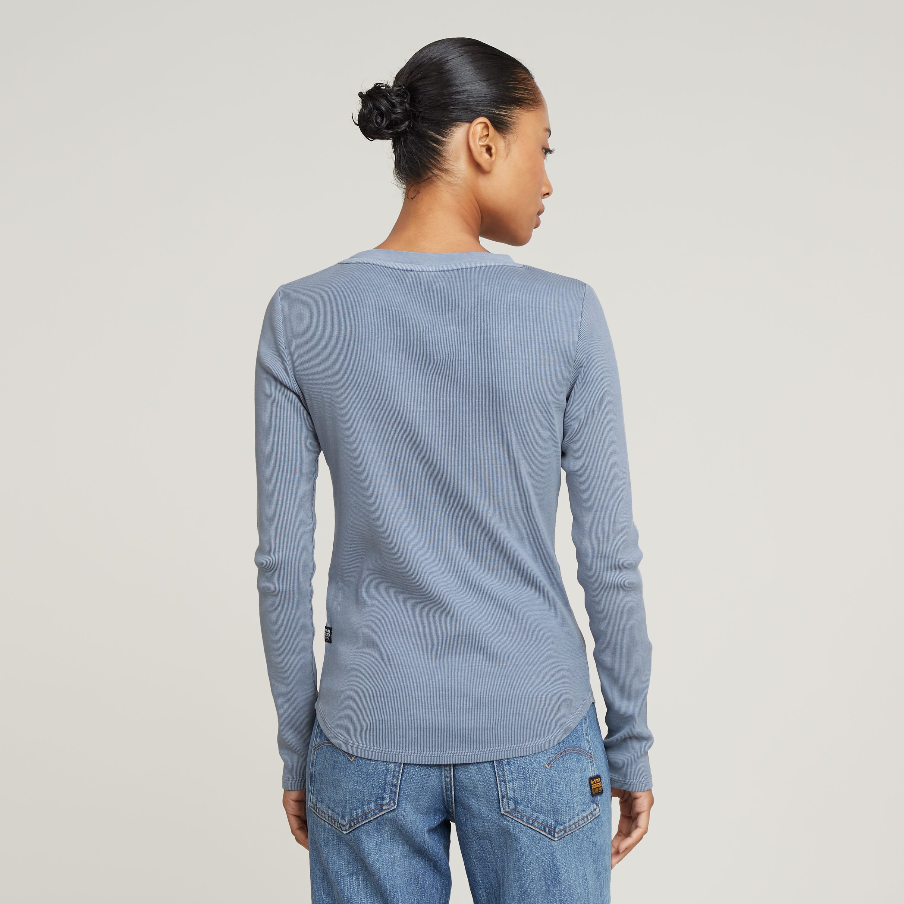 G-Star RAW Shirt met lange mouwen Tops Overdyed slim