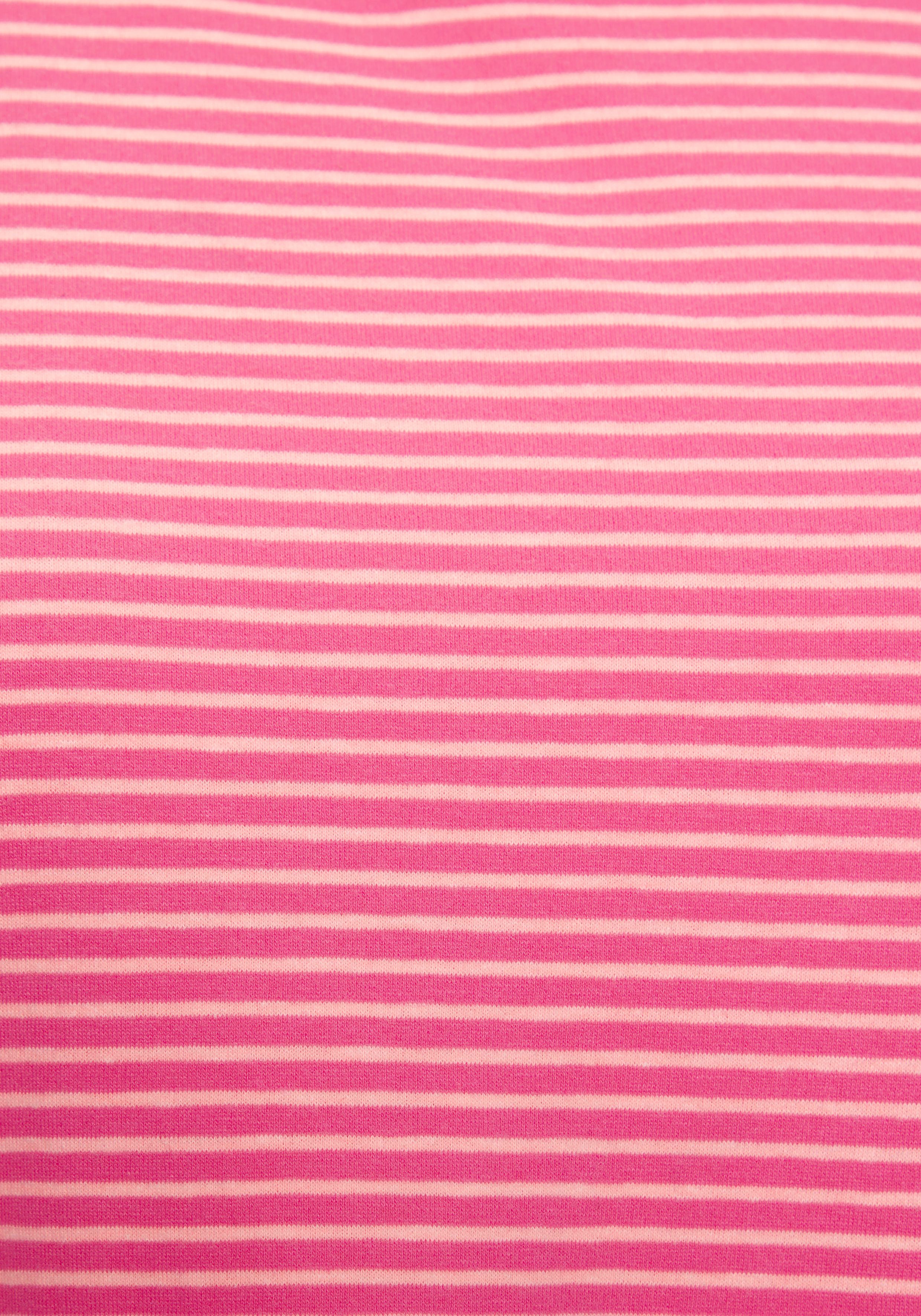 Elbsand Shirt met 3/4 mouwen Veera met logo-print en overlappende schouders, casual shirt