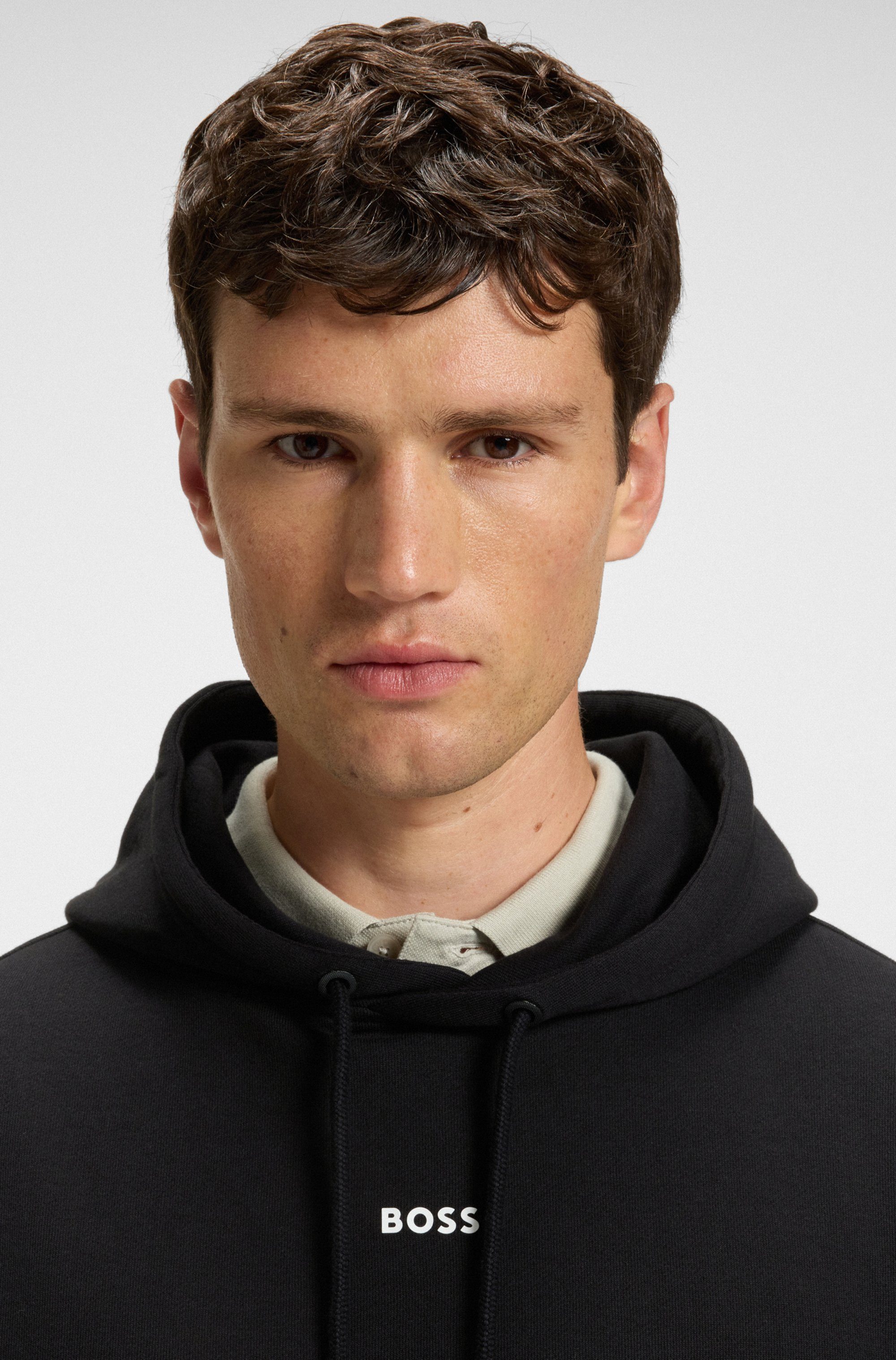 Boss Orange Hoodie WeSmallhood met kangoeroezak