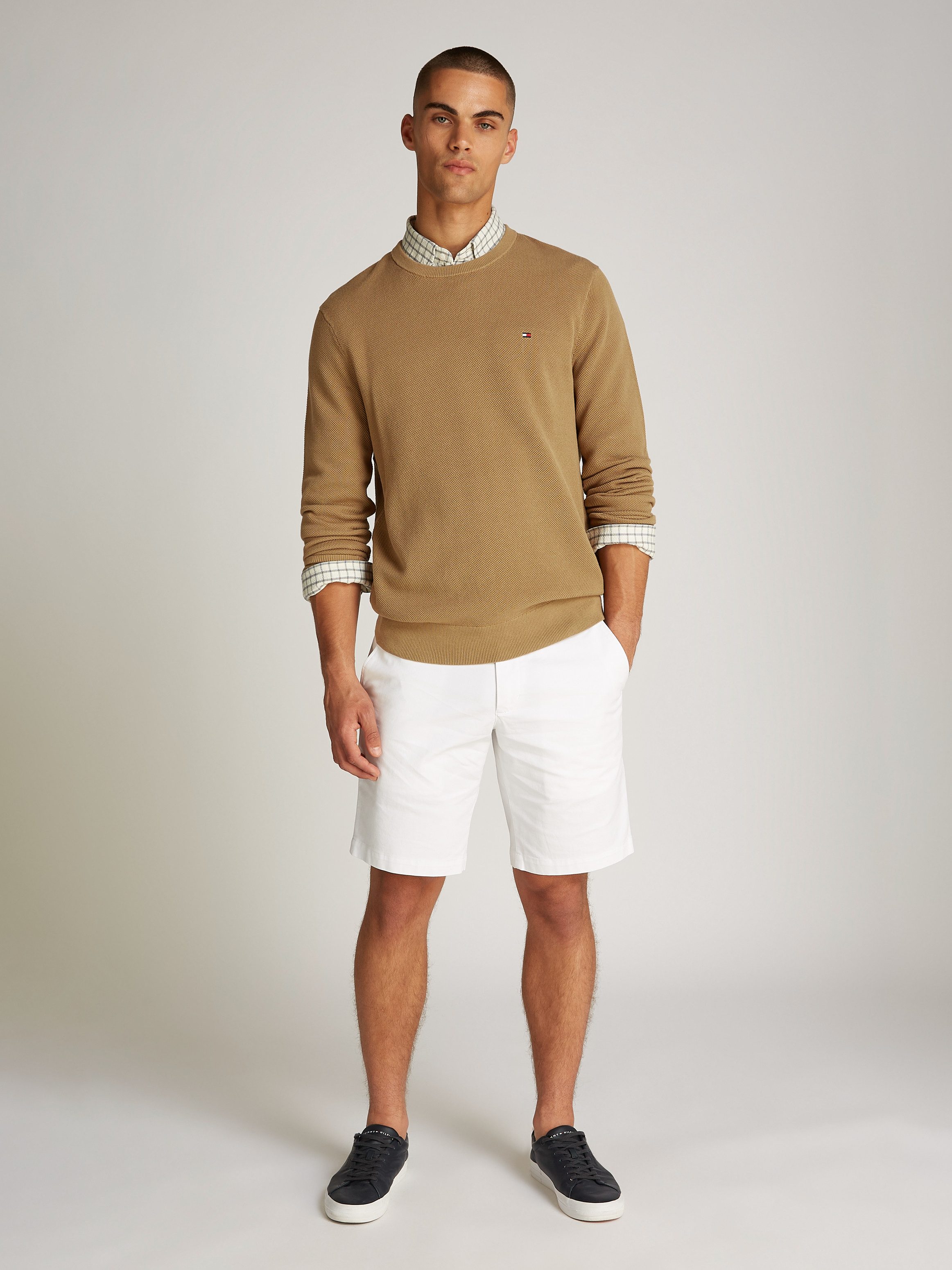 Tommy Hilfiger Trui met ronde hals ESSENTIAL STRUCTURE CREW NECK