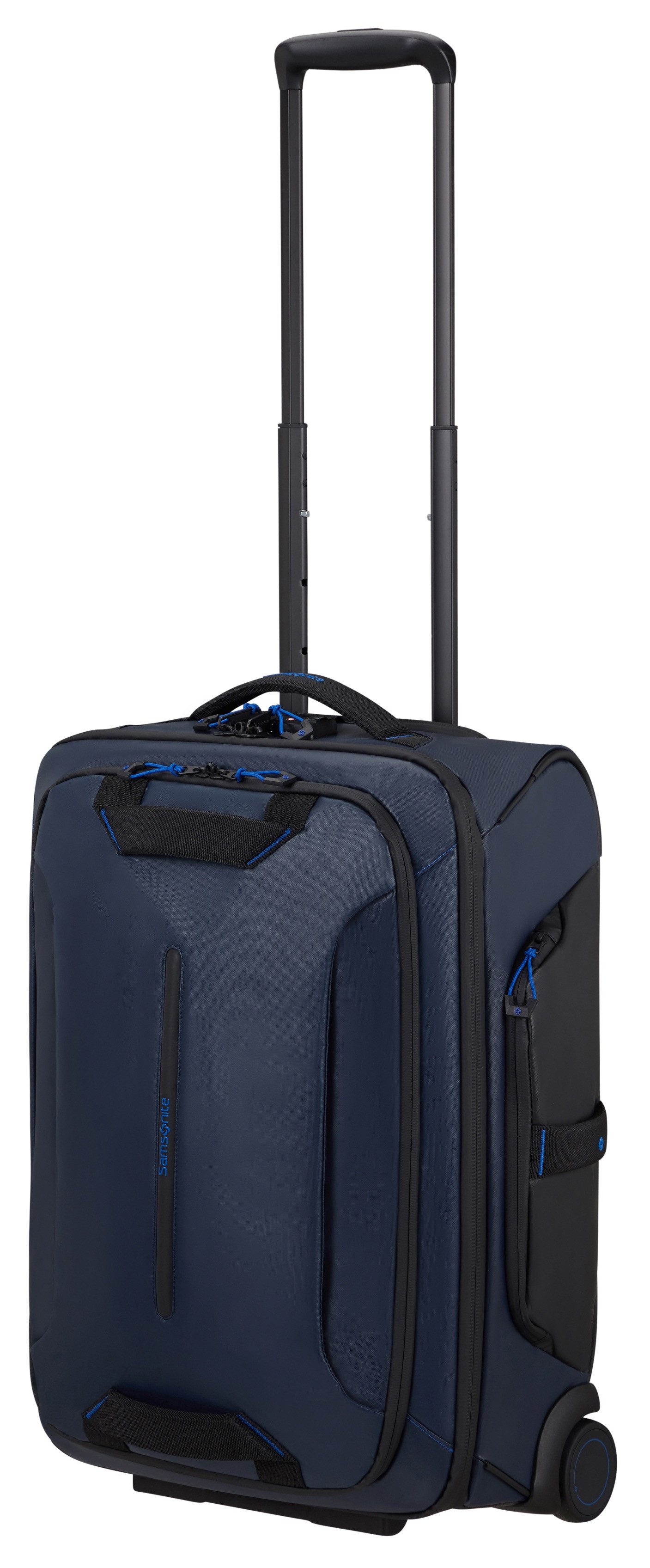 Samsonite Zachte bagage trolley ECODIVER 55 - 2 Rollen Handbagage koffer reistas zachte koffer frontzak