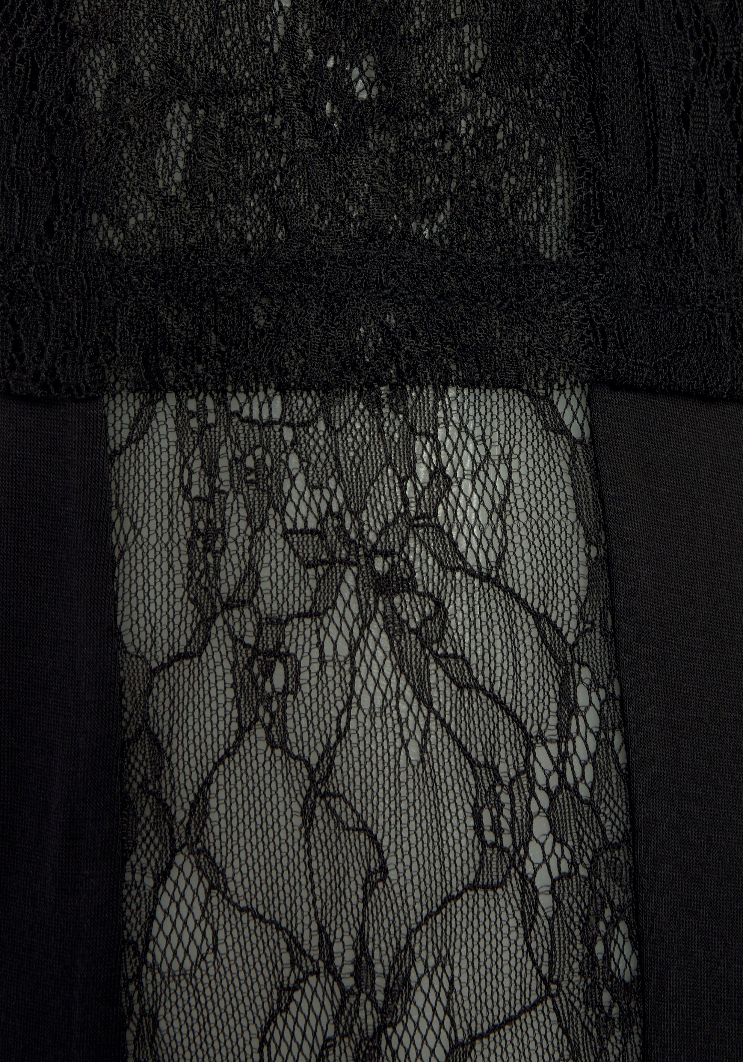 Vivance Dreams Pyjama transparante elastische kant (set, 2-delig)