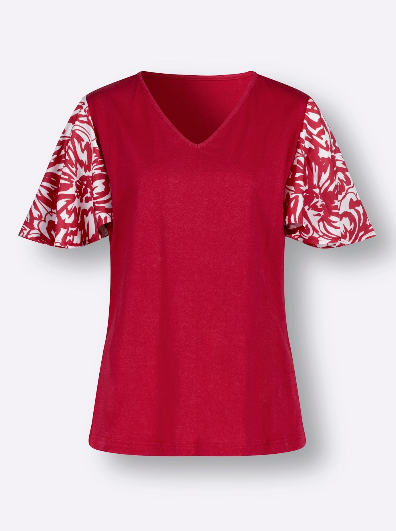 Classic Basics Shirt met korte mouwen Shirt met V-hals (1-delig)