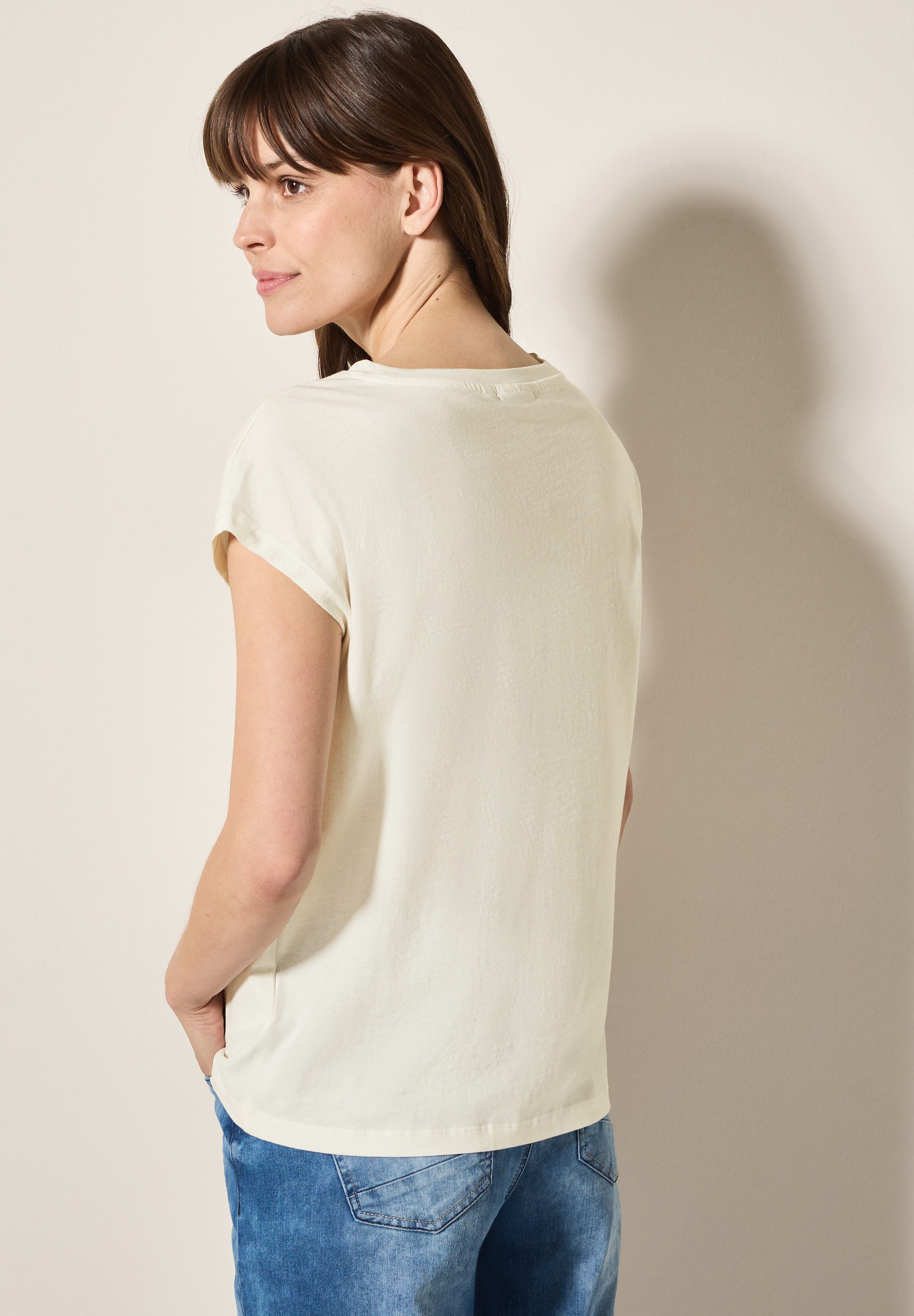 Cecil T-shirt met folieprint