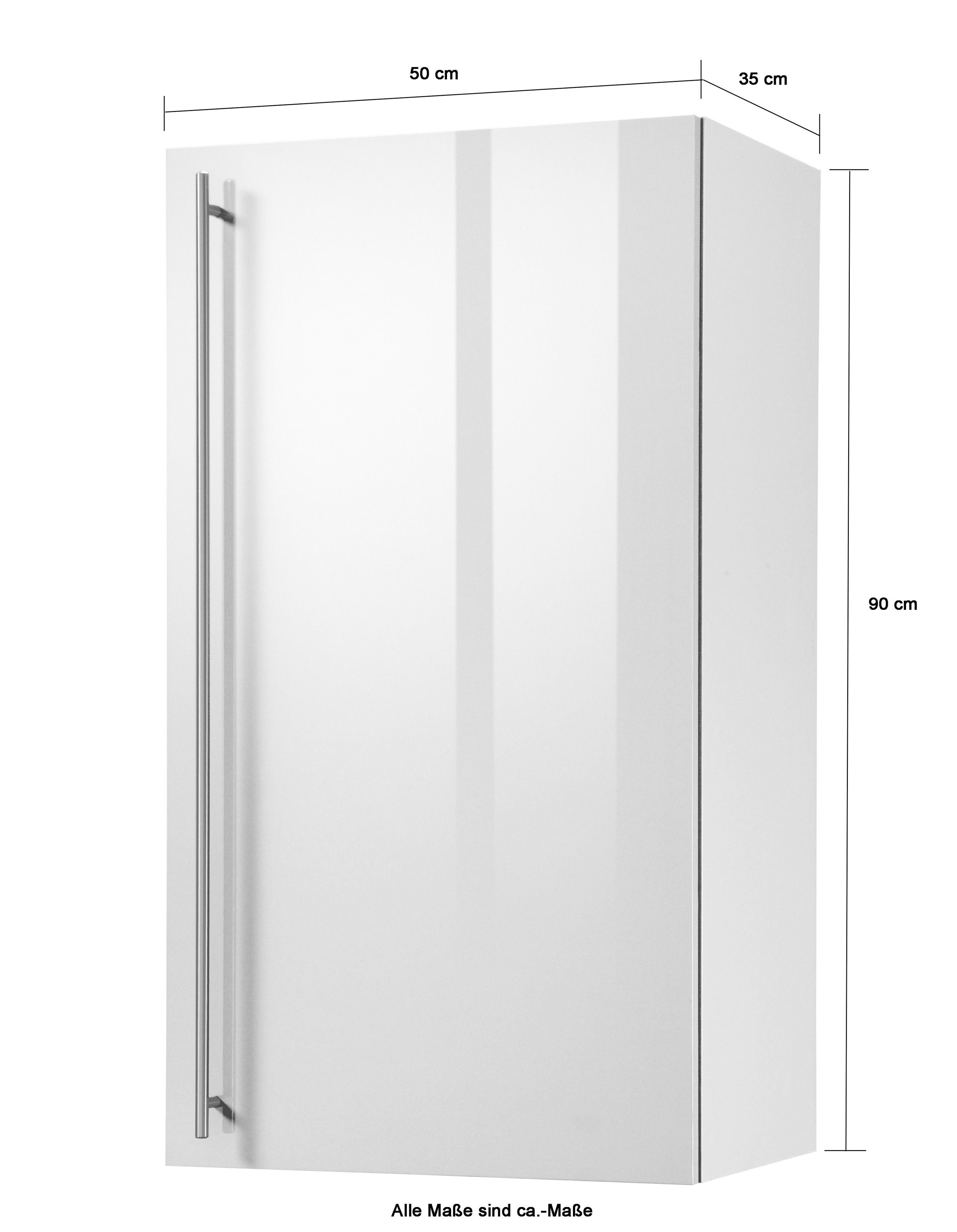 wiho Küchen Hangend kastje Chicago 50 cm breed, 90 cm hoog, voor veel bergruimte