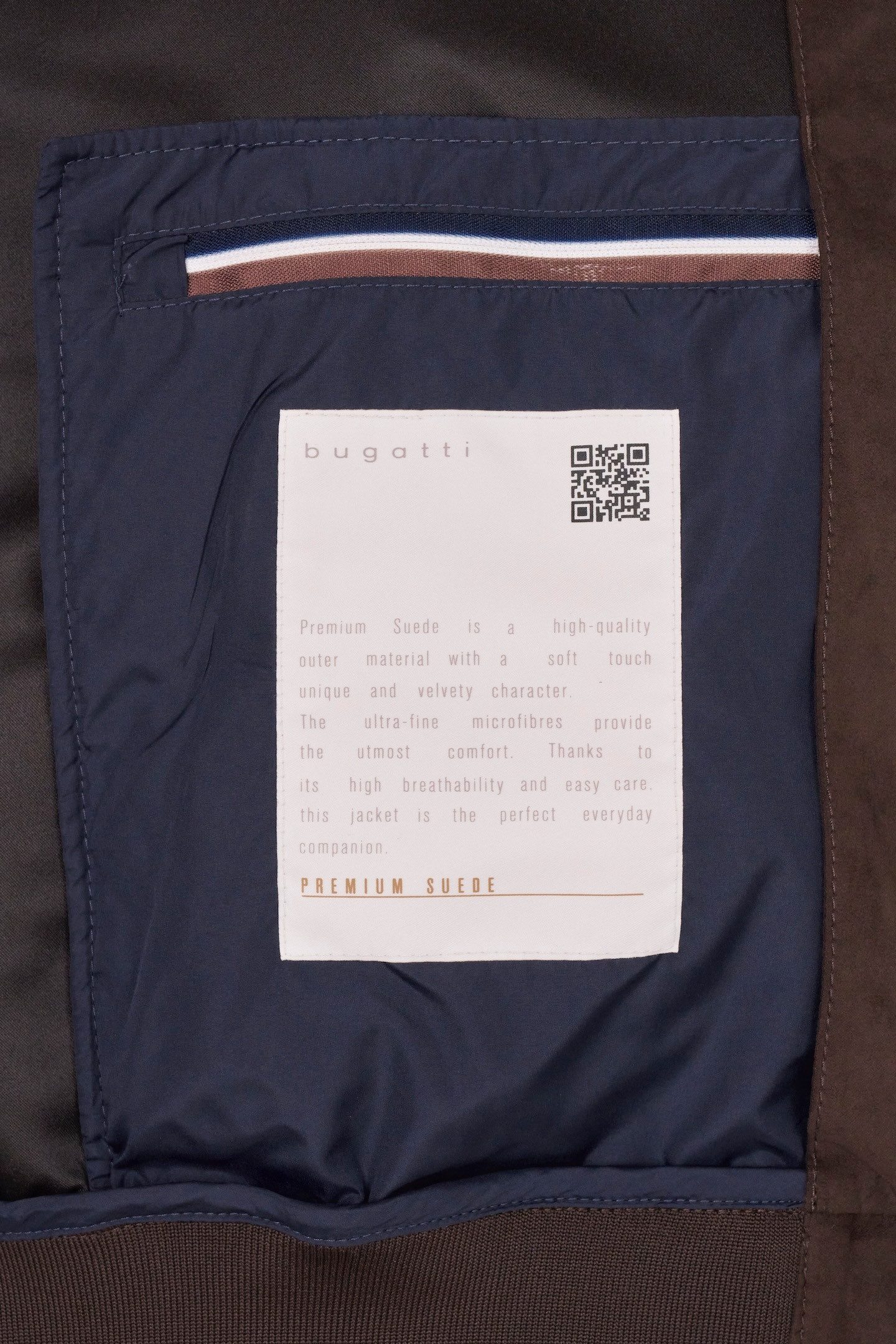 Bugatti Blouson van waterafstotend suede