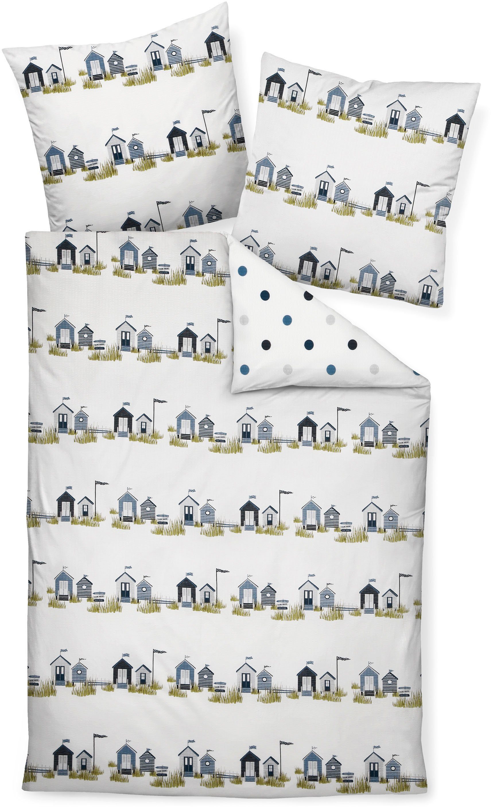 Janine Overtrekset TANGO20050 02 155x200,80x80 dekbedovertrekken blauw
