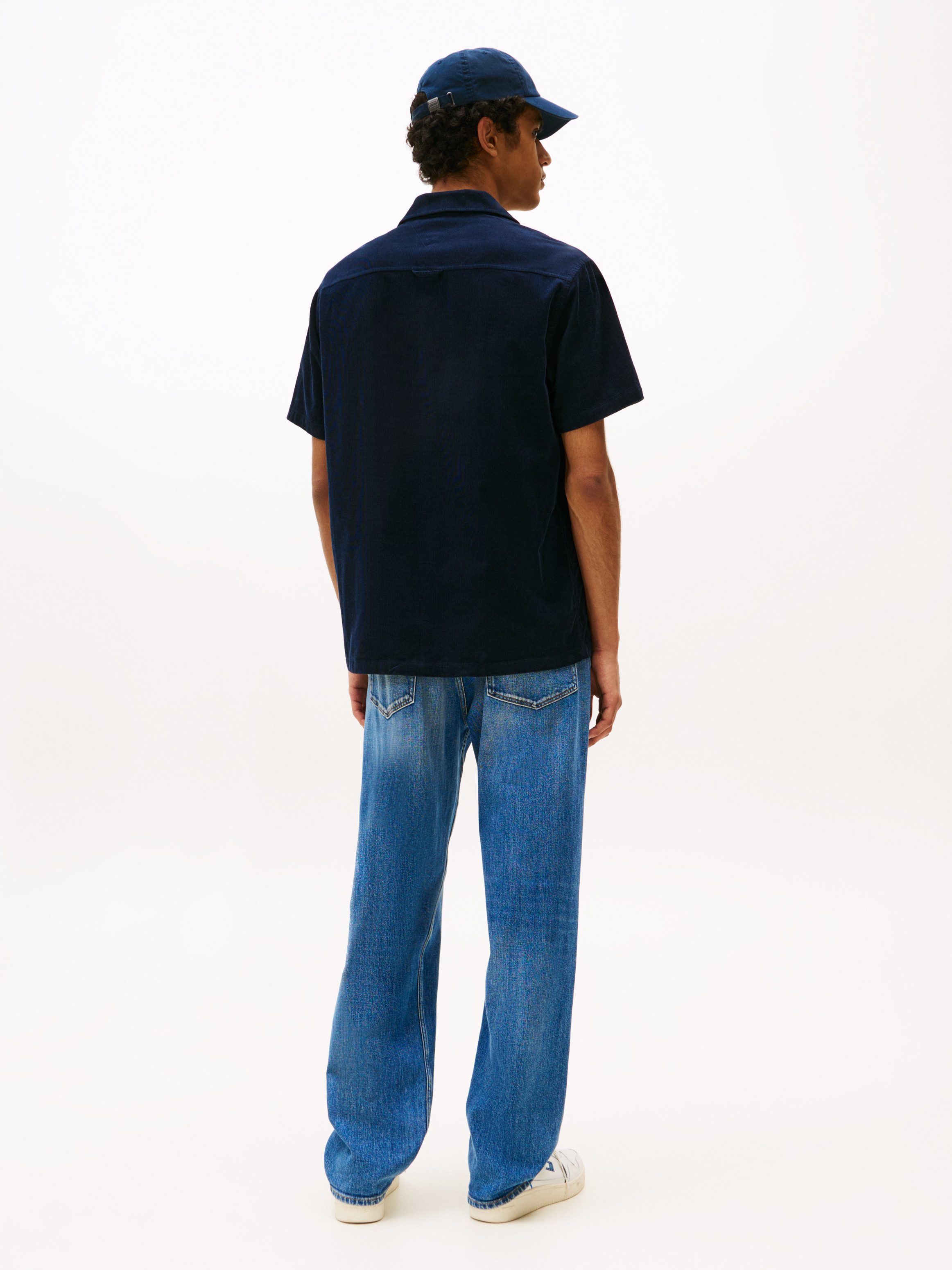 TOMMY JEANS Overhemd met korte mouwen TJM CORD REG CAMP SHIRT