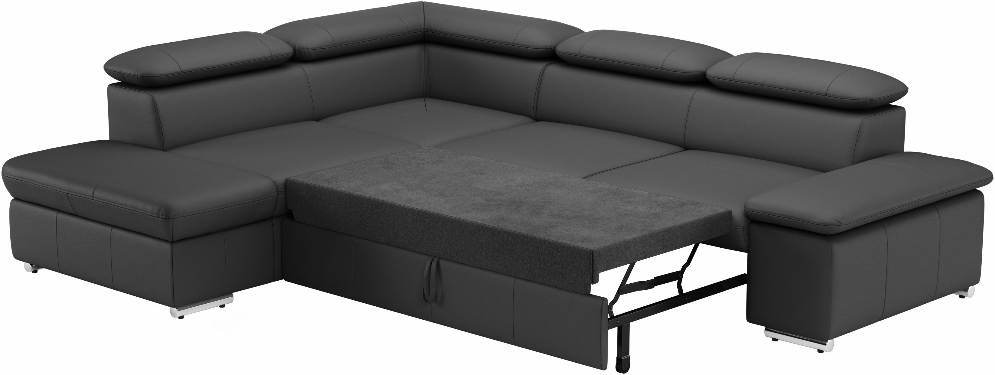 sit&more Hoekbank Valentine, L-vorm, arm- en hoofdeinstelling