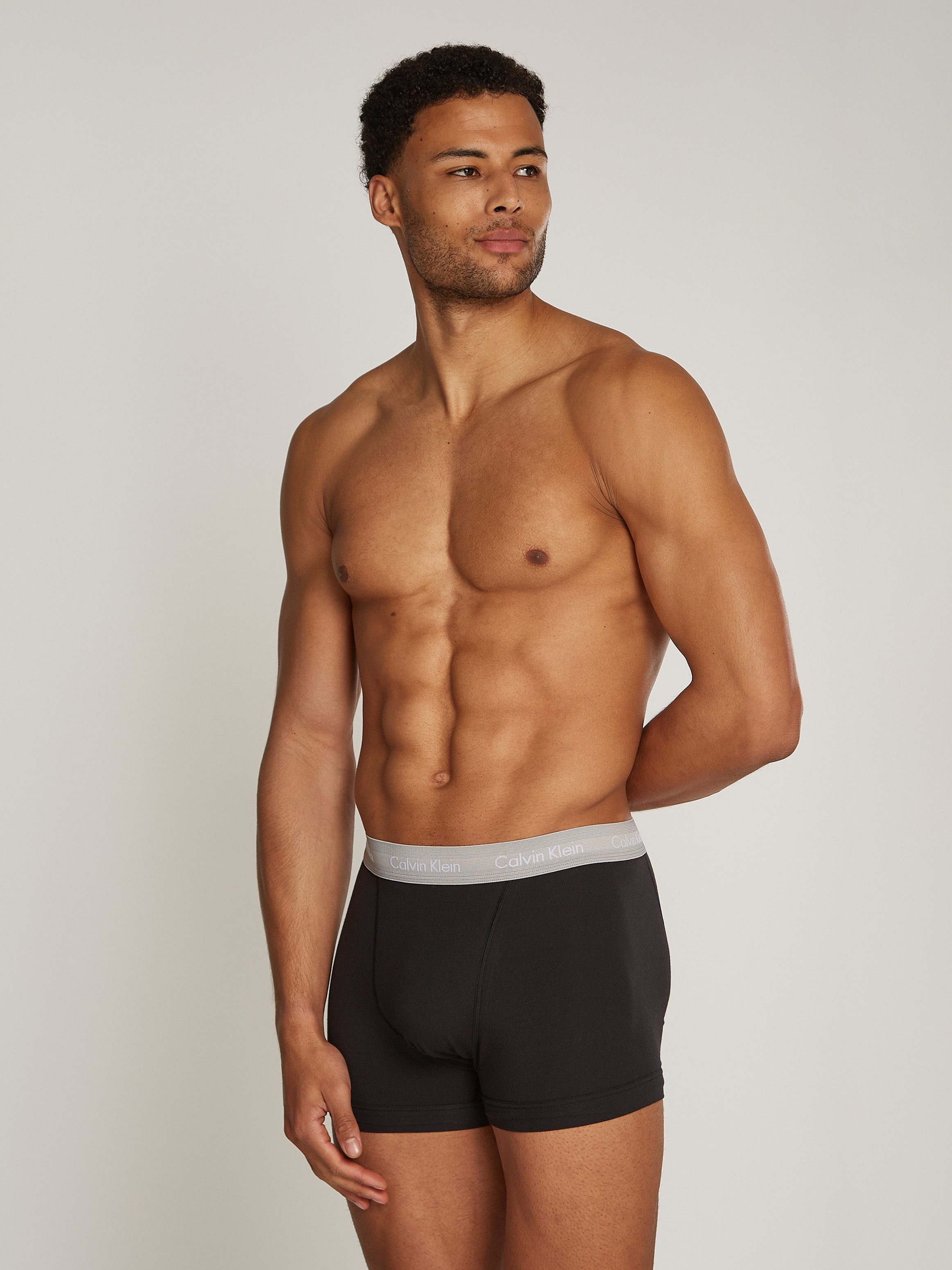 Calvin Klein Trunk 3PK met logo-elastische tailleband (3 stuks) (3 stuks)