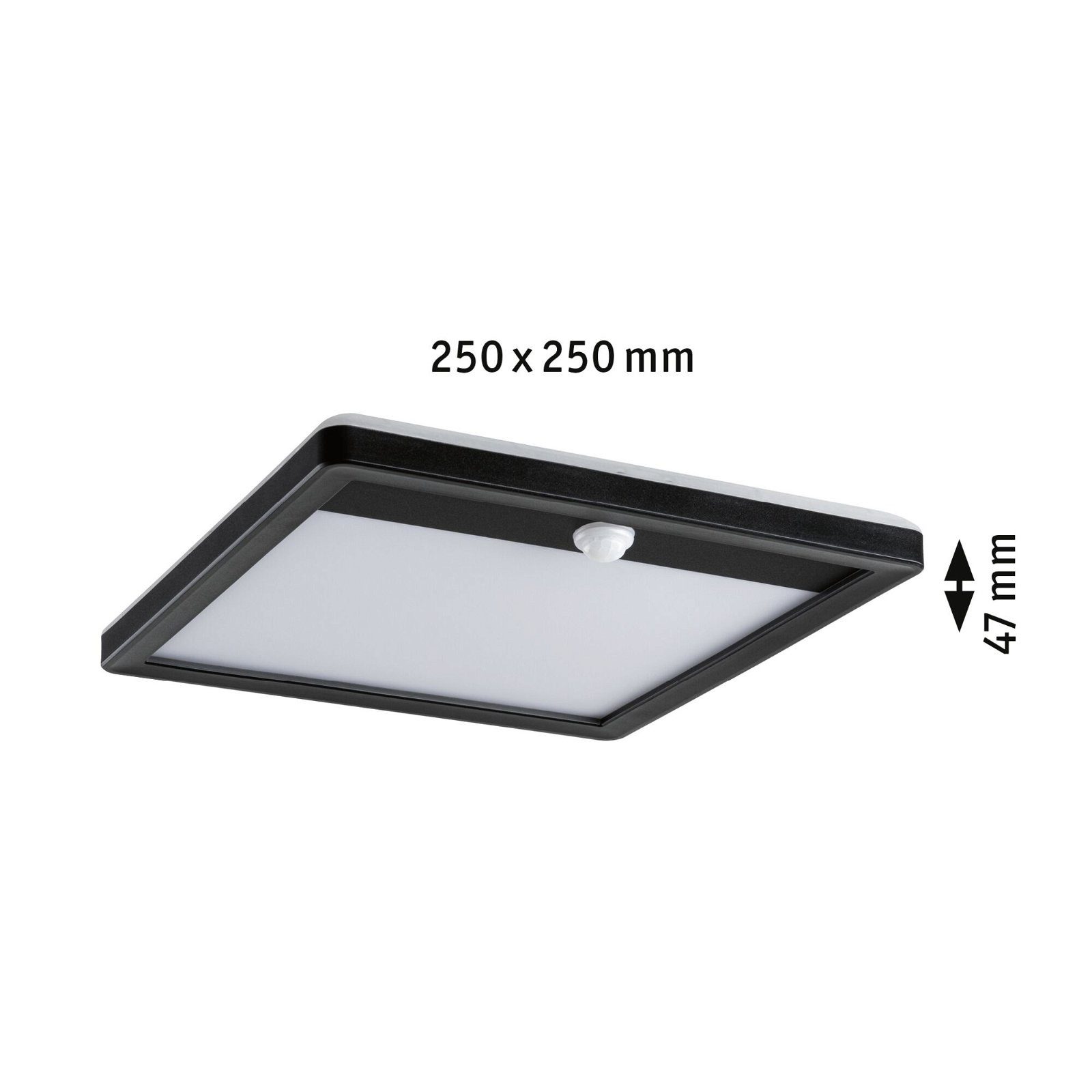 Paulmann Led-wandlamp voor buiten Buitenpaneel Lamina IP44 vierkant 250x47mm 14W 920lm 230V kunststof (1 stuk)