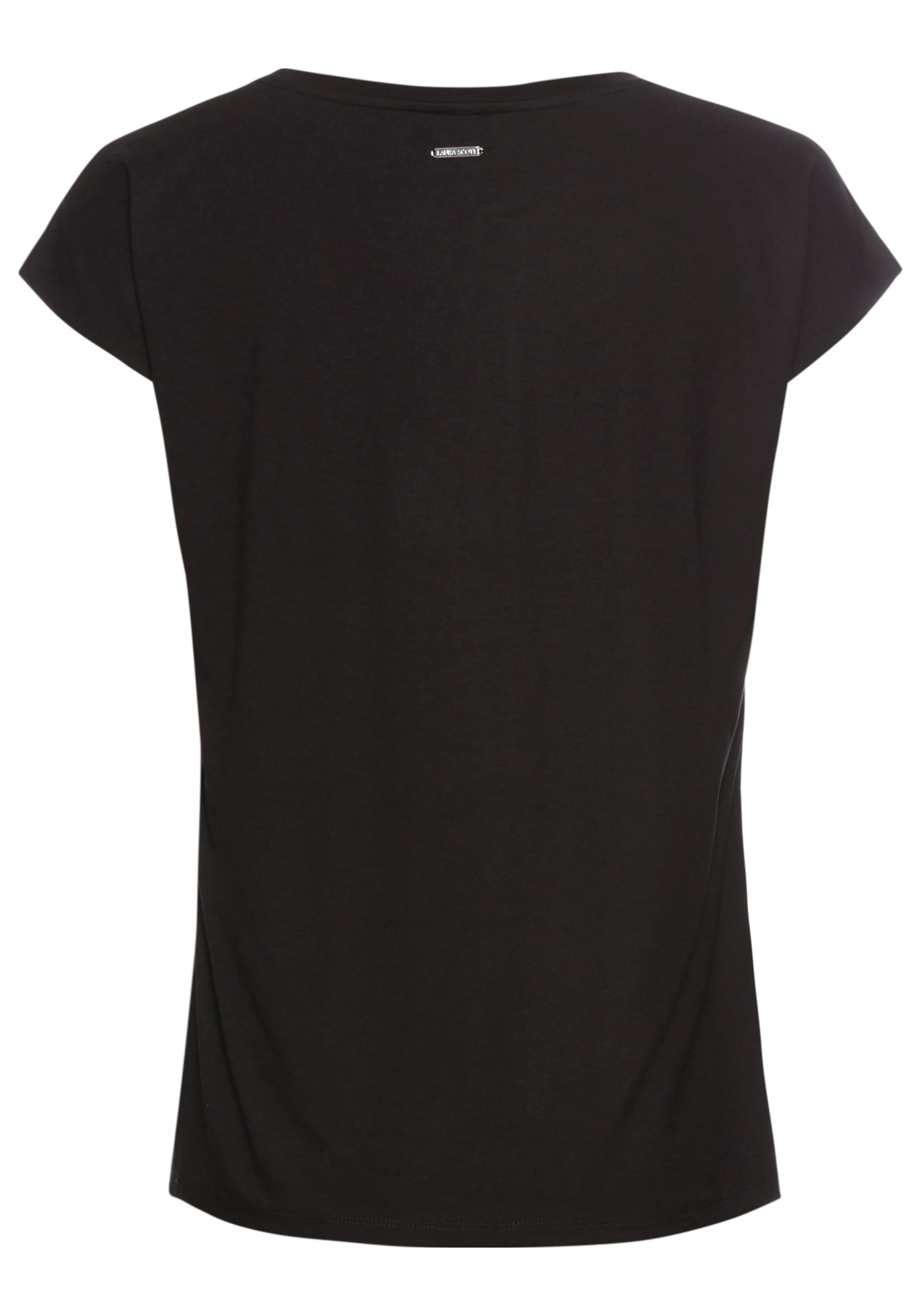 Laura Scott Shirtblouse in modieuze materialenmix