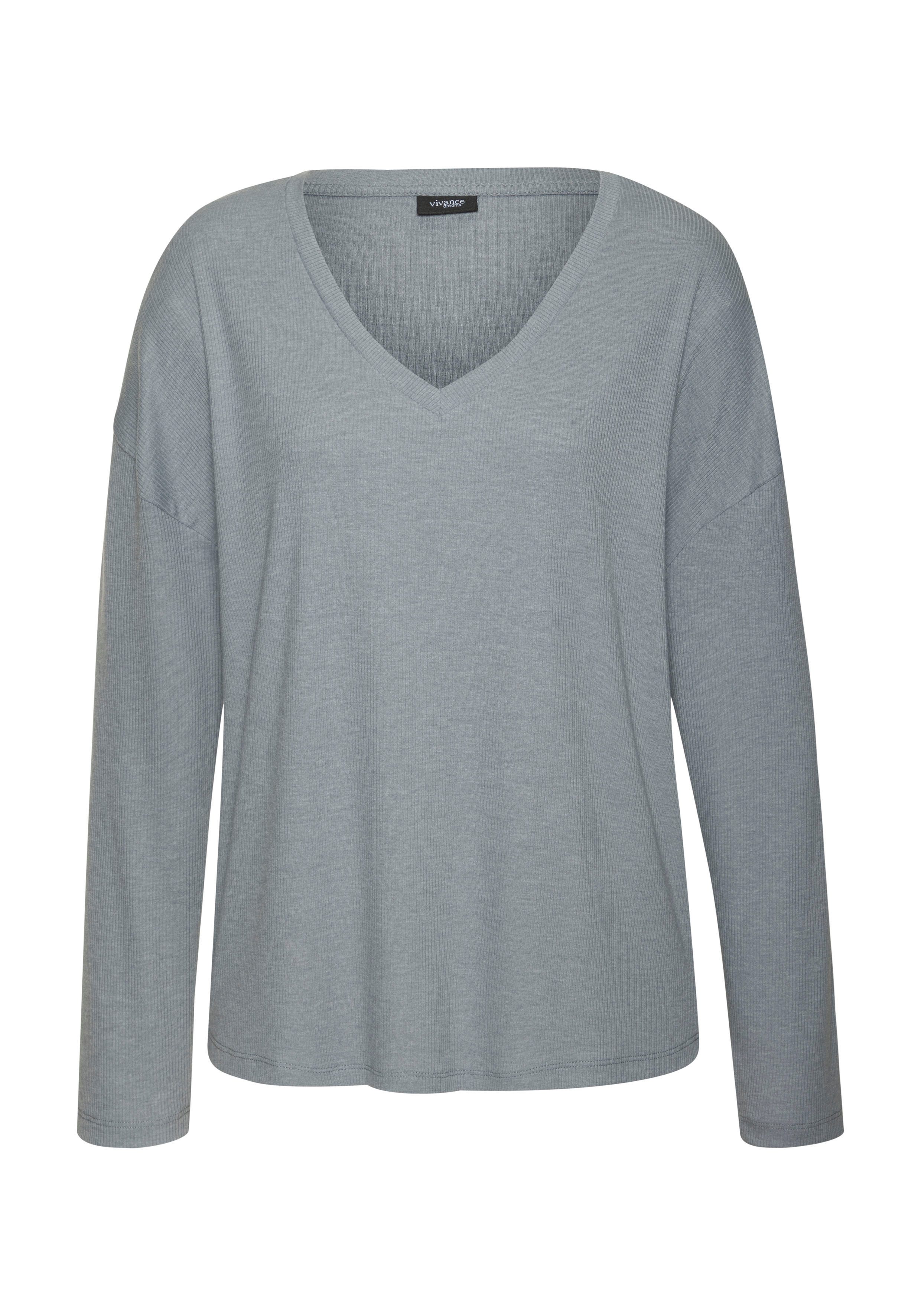 Vivance Dreams Shirt met lange mouwen in zachte ribkwaliteit