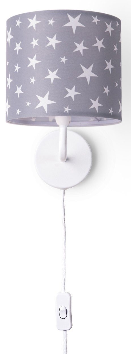 Paco Home Wandlamp Capri 315 Lamp kinderkamer babykamer âˆ…18cm sterren kabellengte 3m E14