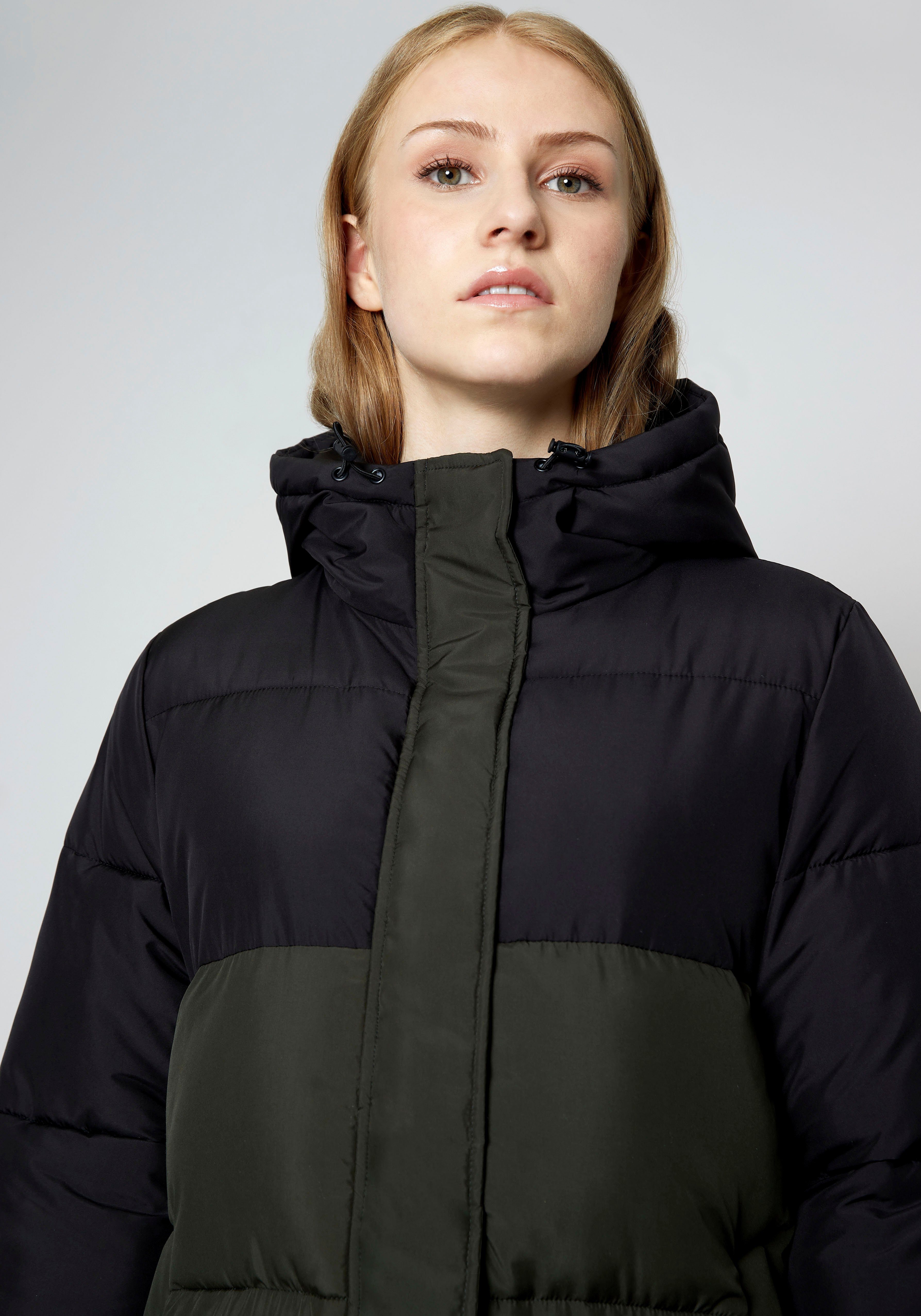 HaILYS Gewatteerde jas LS P JK Lo44va in colourblocking-stijl
