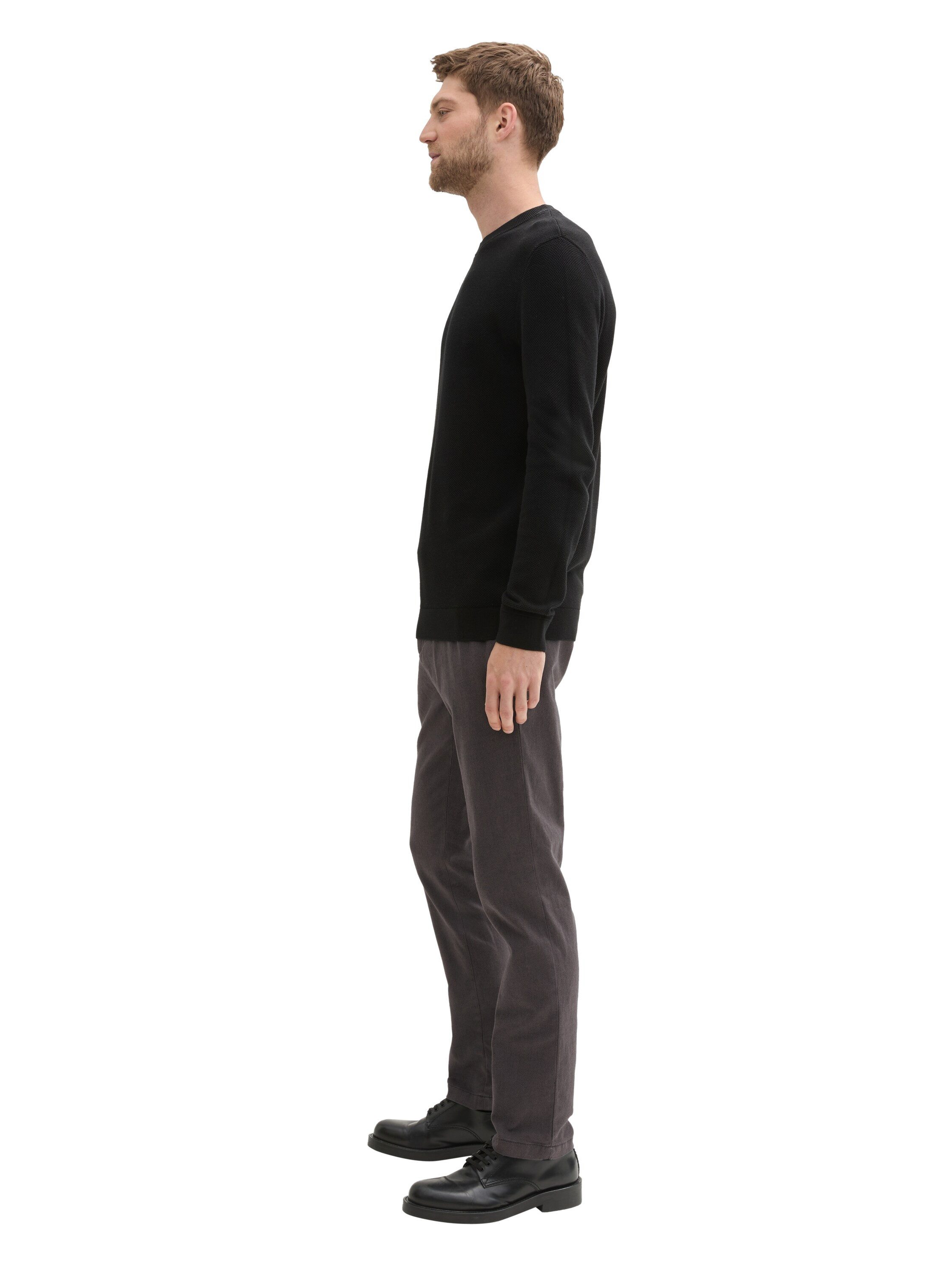 Tom Tailor Chino met een stijlvolle structuur (2-delig Inclusief ceintuur)