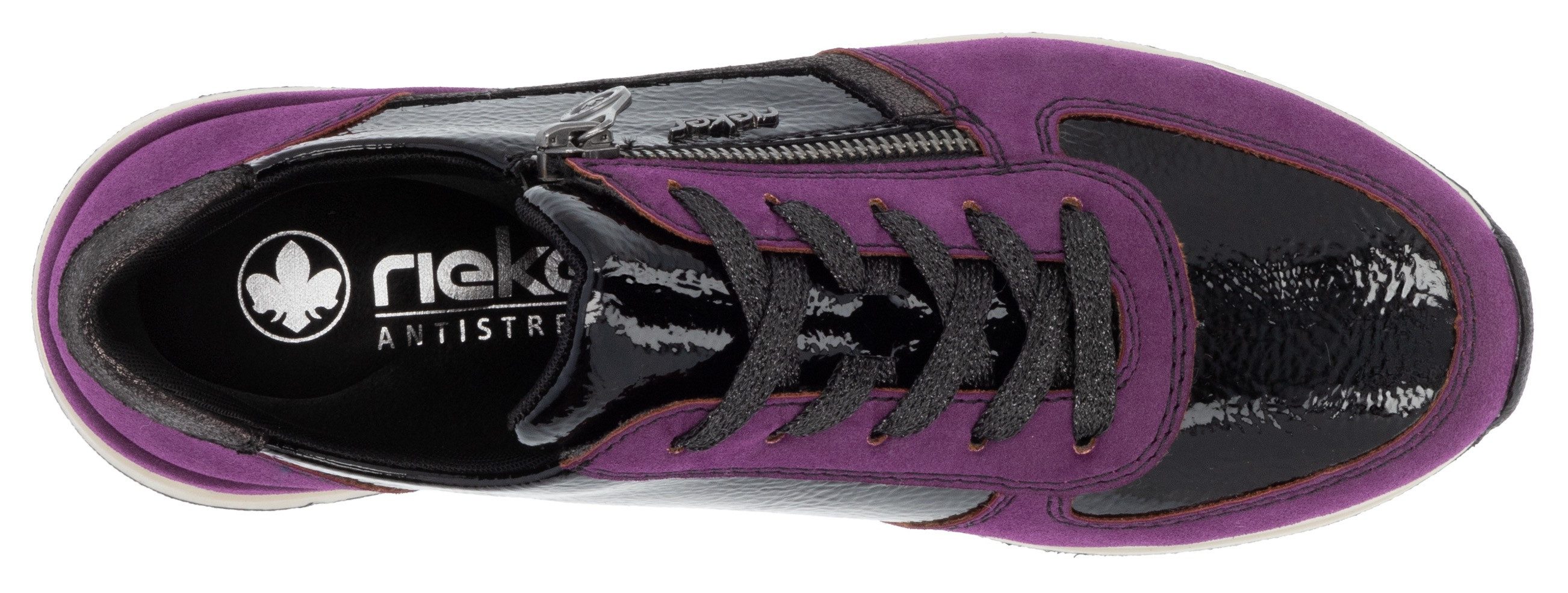Rieker Sneakers veterschoenen, lage schoen, vrijetijdsschoen in modieus ontwerp
