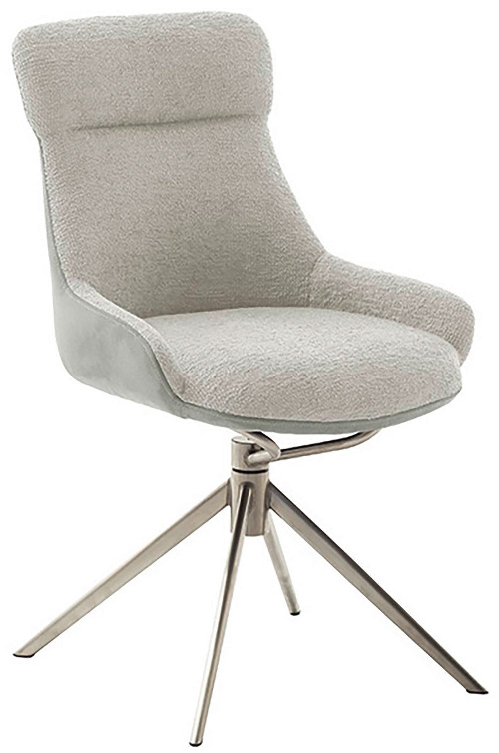 MCA furniture Eetkamerstoel Pelion (2-set), draaibaar 360°, draai- & schommelfunctie, zithoogte ca. 50 cm