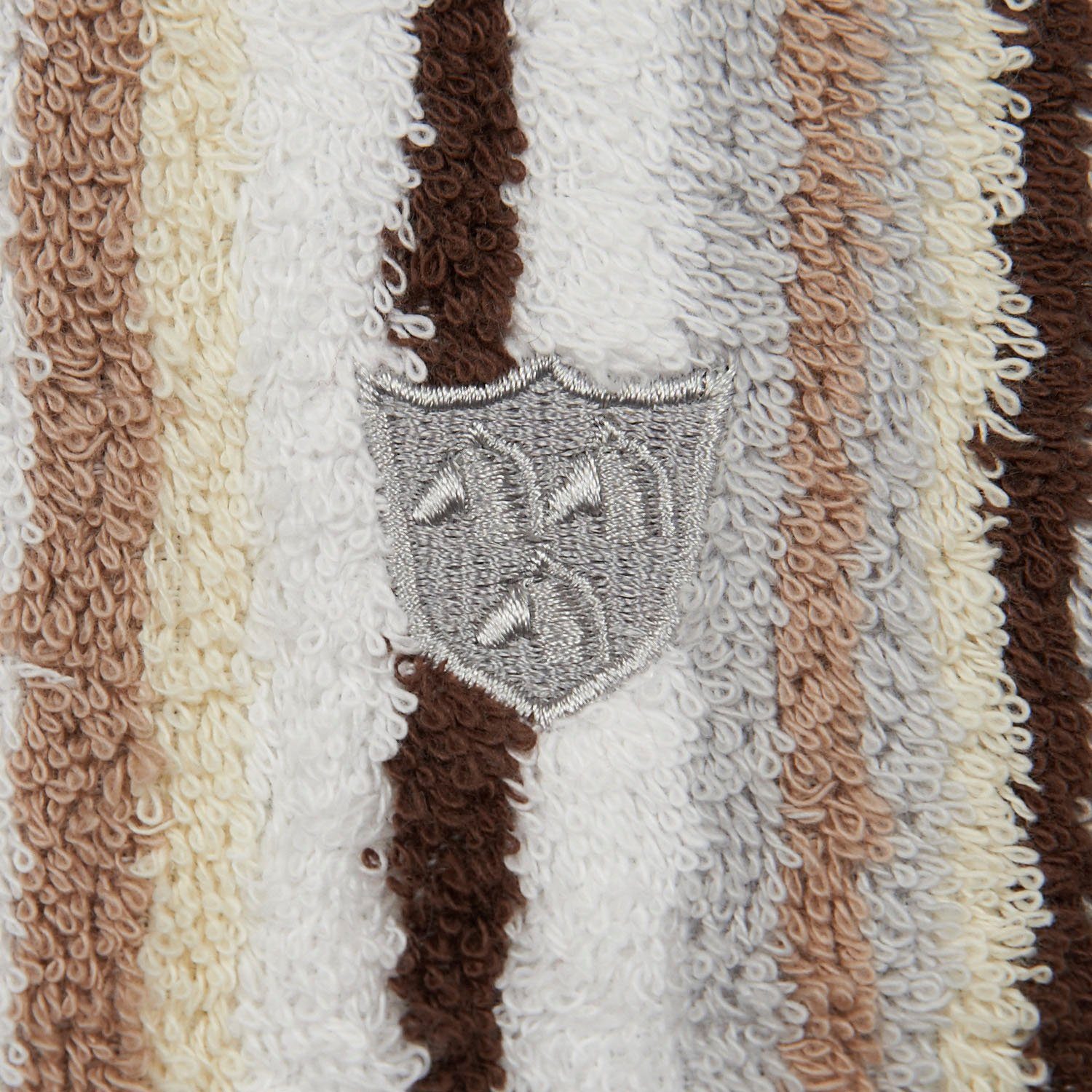 ROSS Handdoek VITA met strepen en geborduurd ross-embleem (2 stuks)