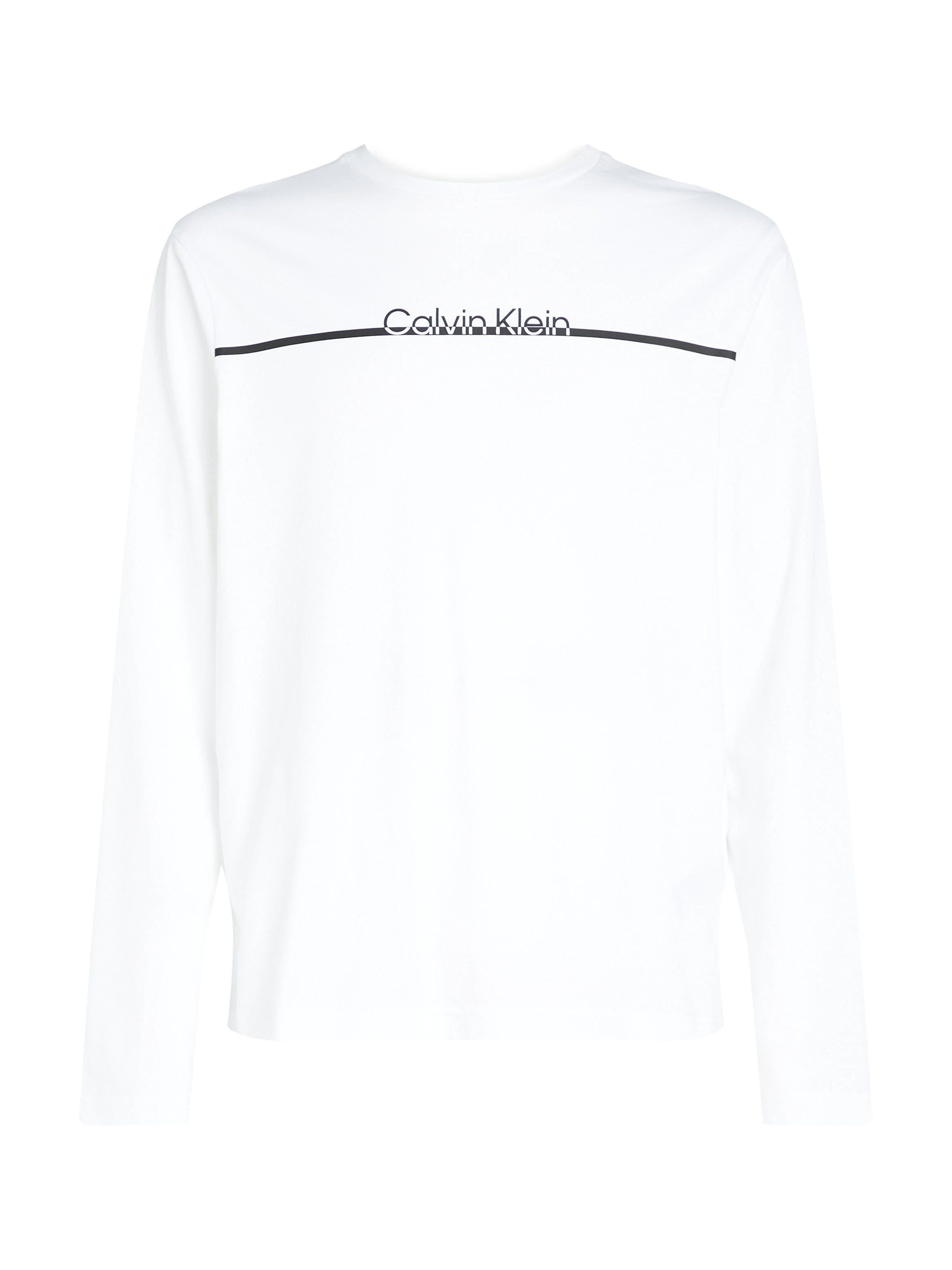 Calvin Klein Shirt met ronde hals SPLIT LINE LOGO LS T-SHIRT