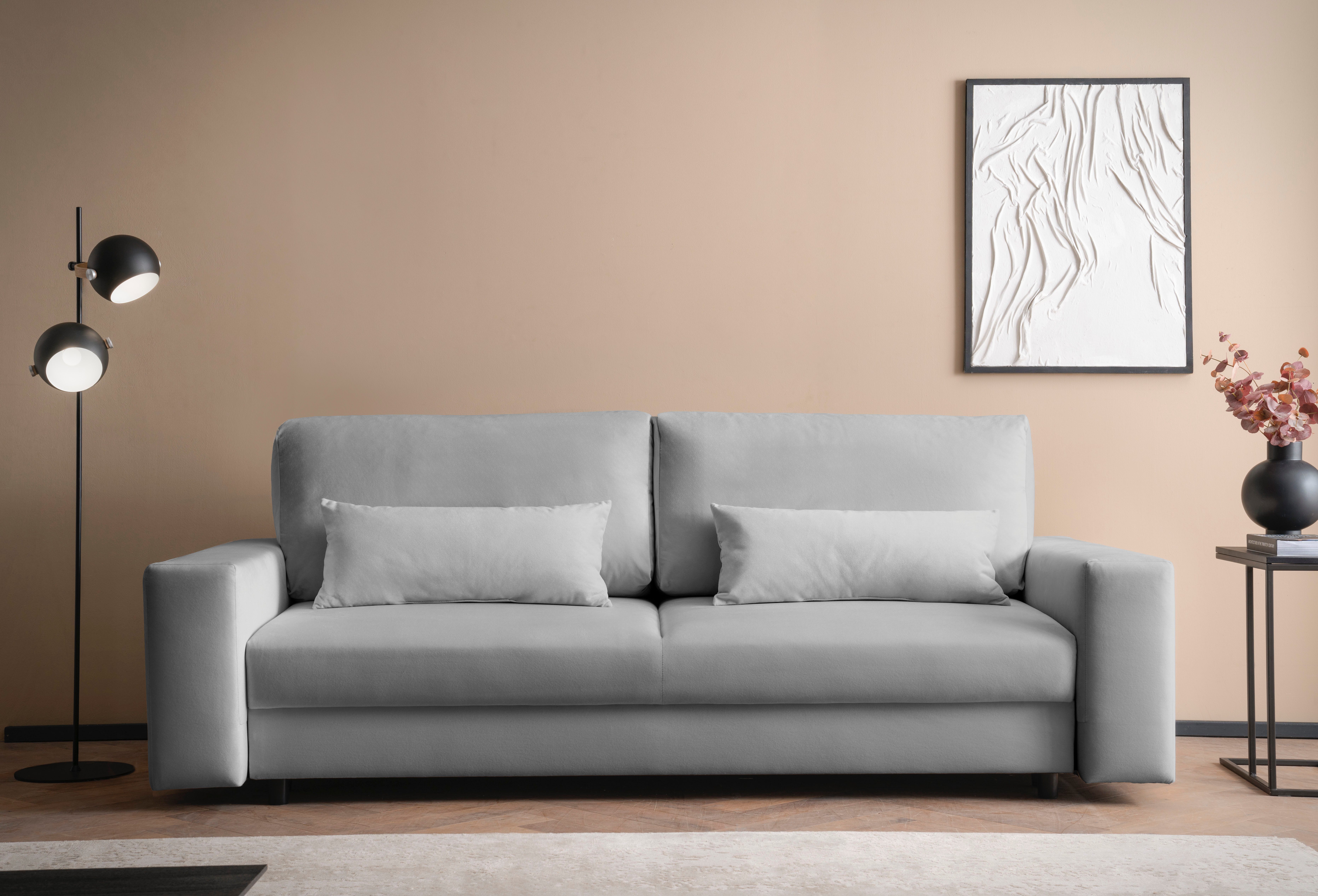 LeGer Home by Lena Gercke Slaapbank Imoga, kussen met slaapfunctie, 3-zits bank, bank met bedlade in moderne kleuren en stoffen, bedfunctie, ligoppervlak: 200x150 cm