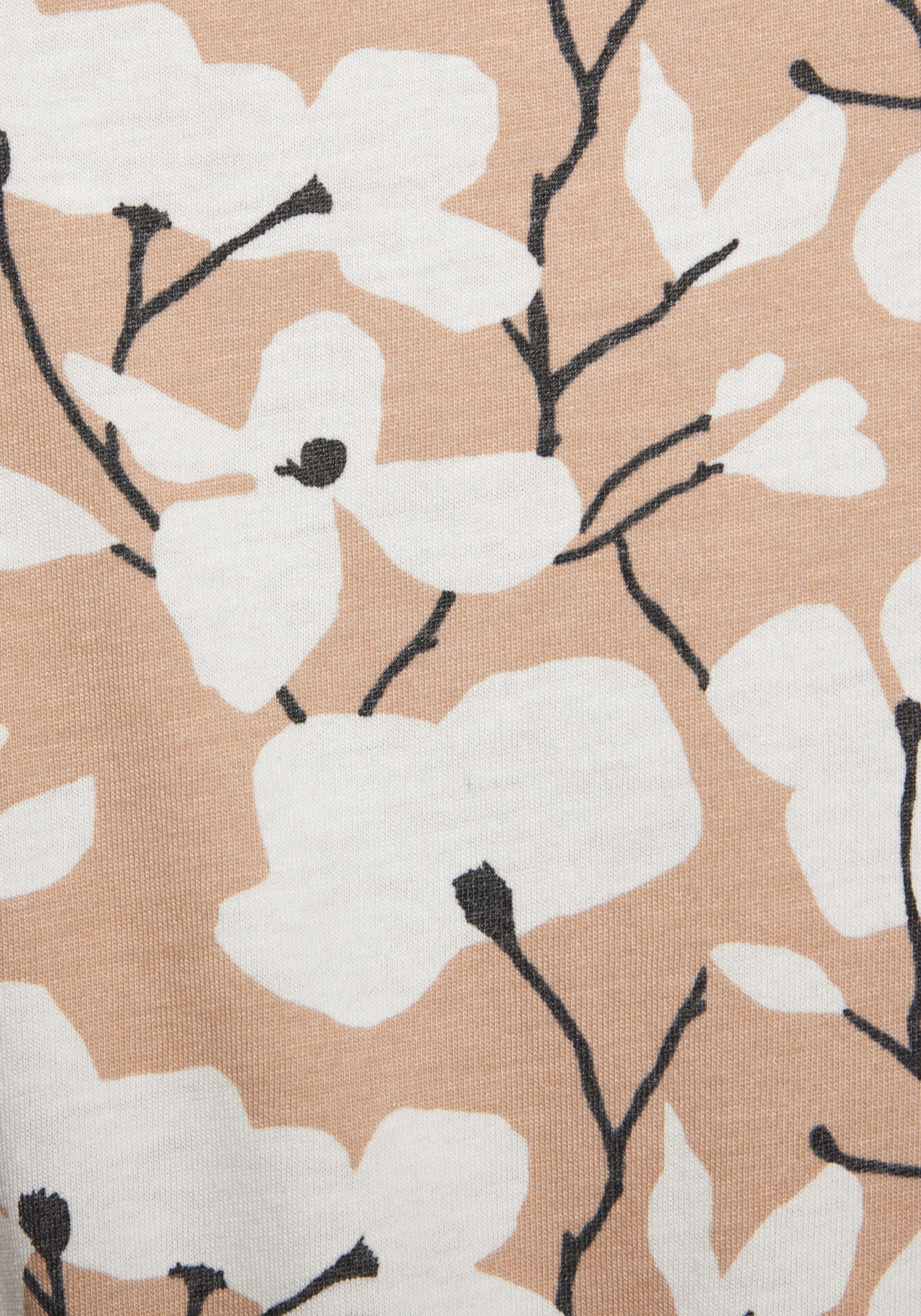 Beachtime Jerseyjurk met bloemenpatroon en zakken, zomerjurk van katoenmix