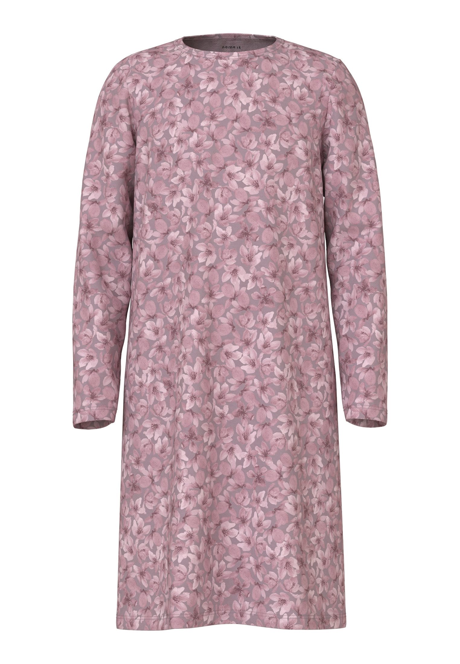 Name It Pyjama NKFNIGHTGOWN LS MAUVE FLOWER NOOS