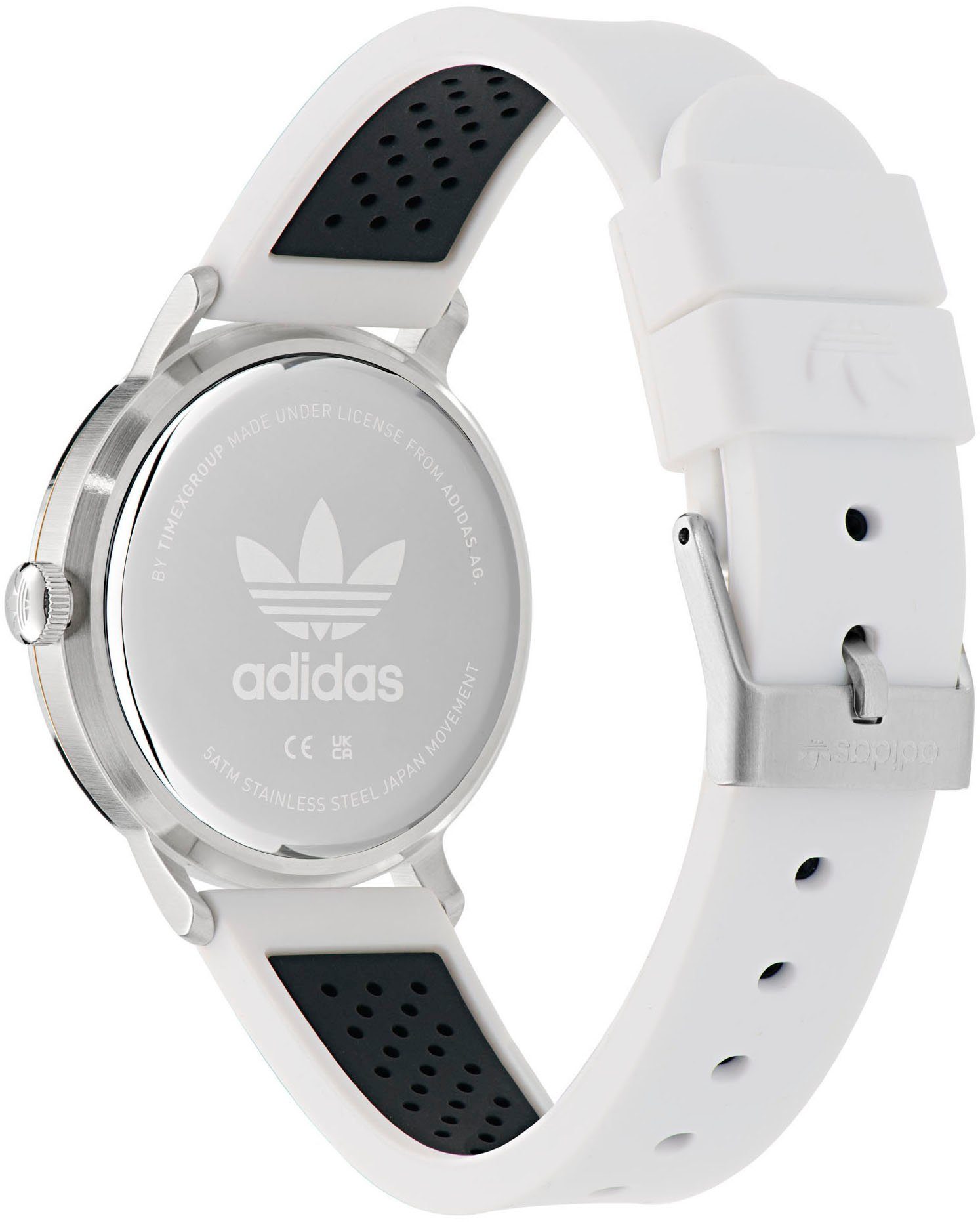 adidas Originals Kwartshorloge CODE ONE 3H Polshorloge, dames, herenhorloge, unisex, analoog, siliconen band