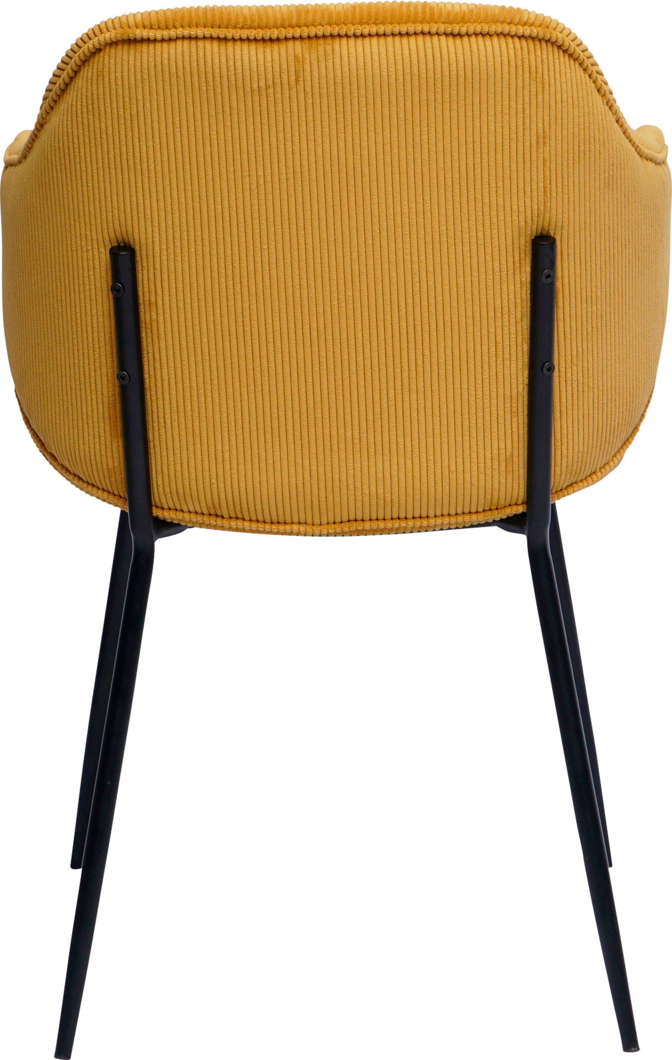 SalesFever Stoel met armleuningen Bekleding in corduroy-look (set, 2 stuks)