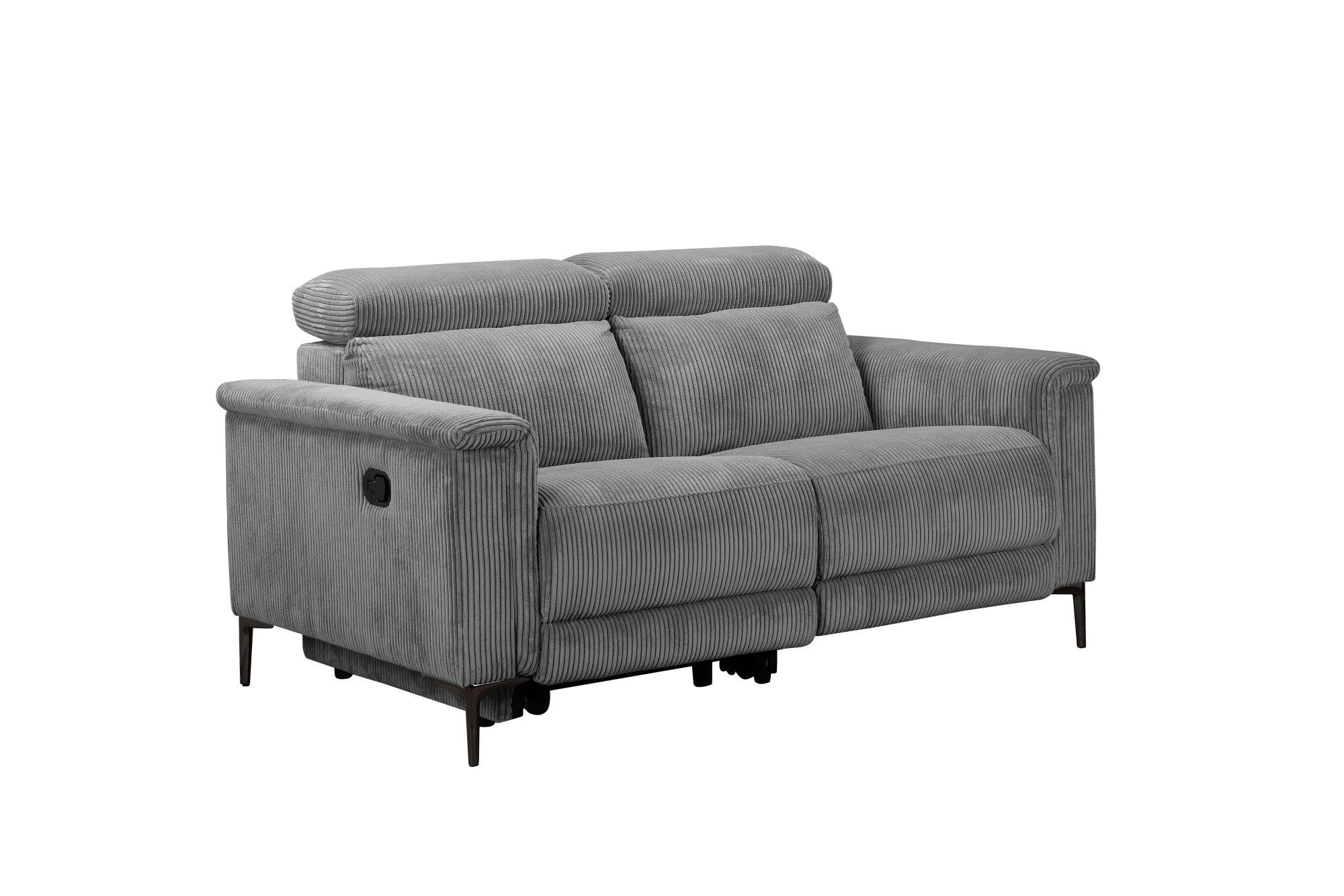 Places of Style 2-zitsbank Lund in Cord, met handmatige of elektrische