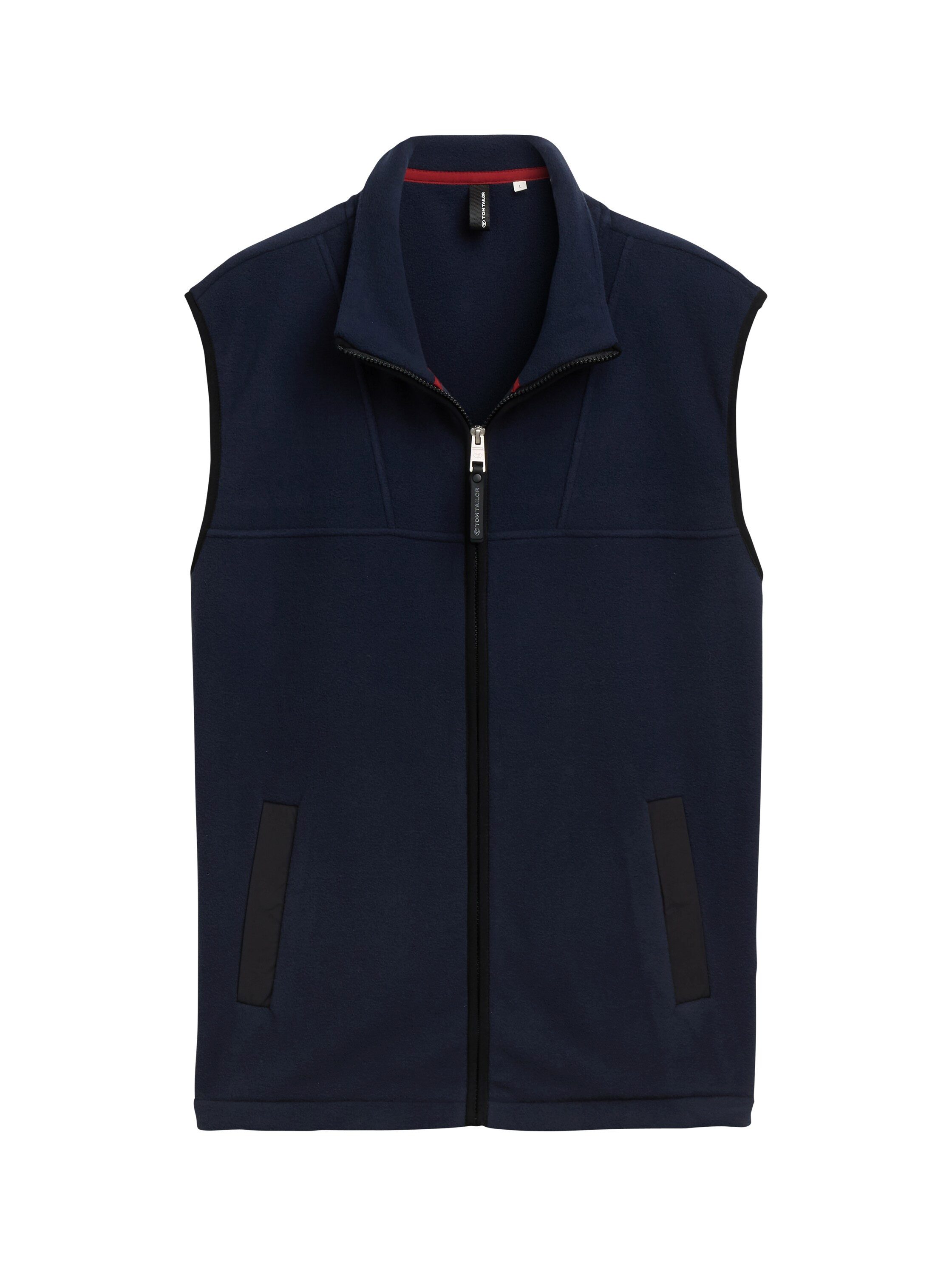 Tom Tailor Mouwloos fleecevest met zakken