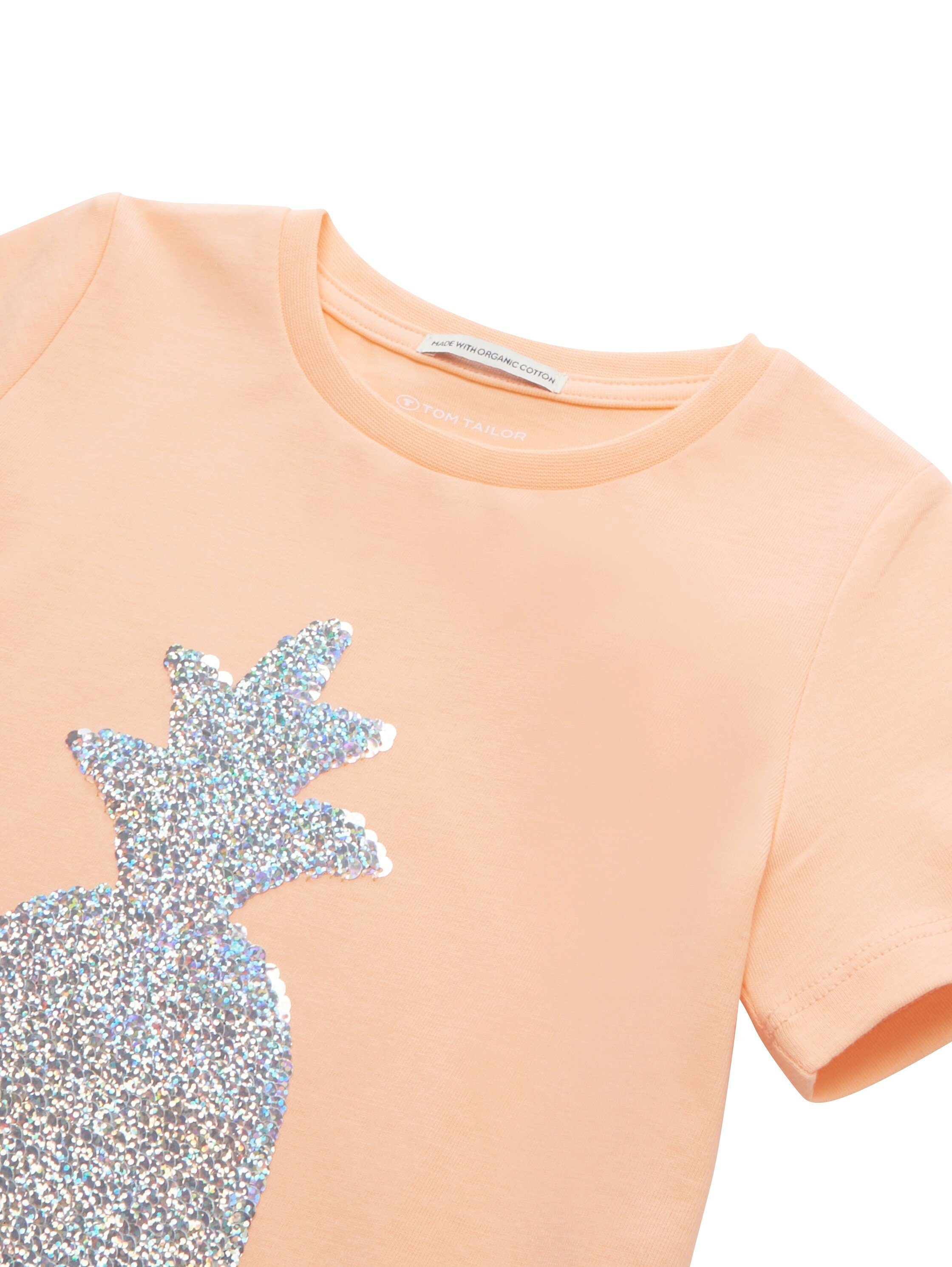 Tom Tailor T-shirt met pailletten