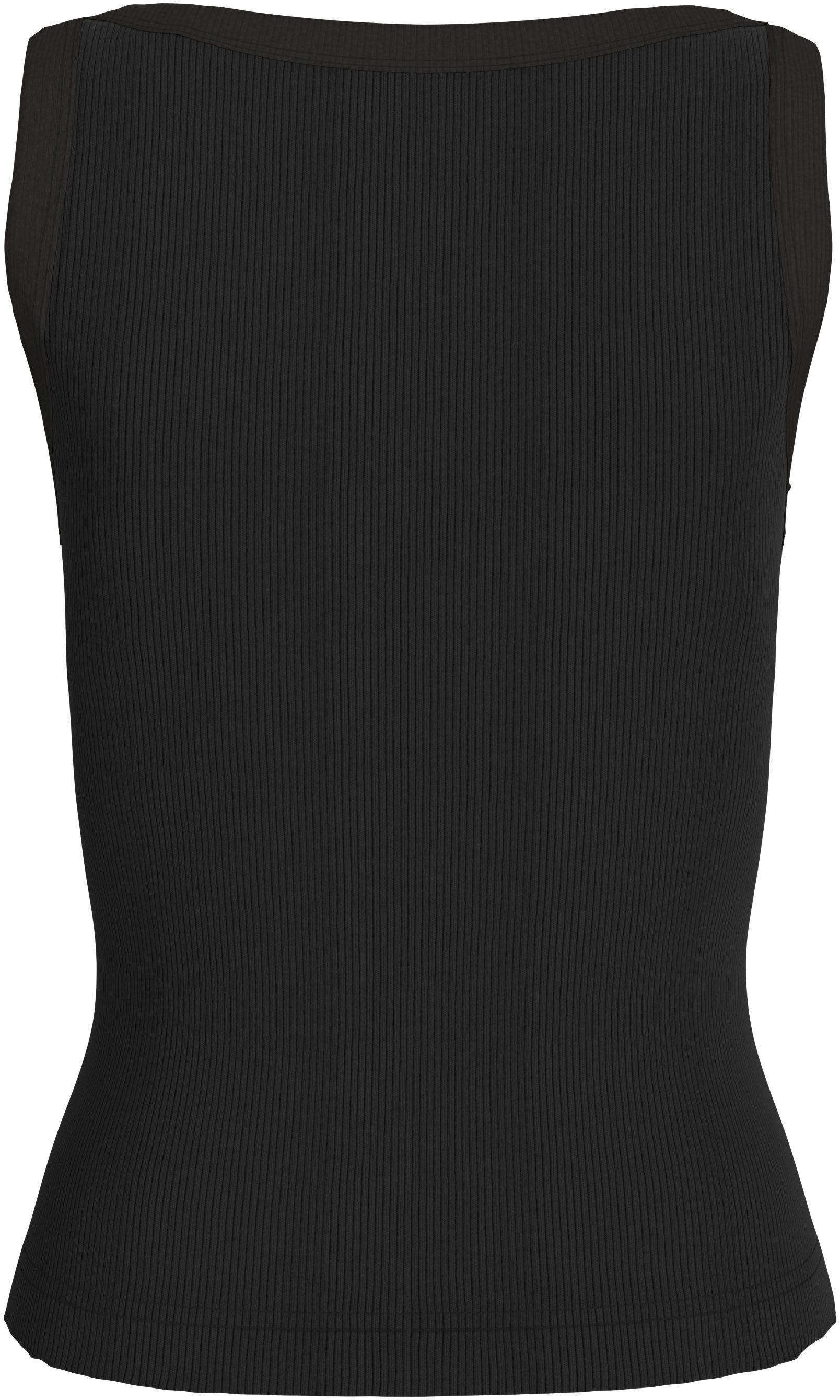 Calvin Klein Geribde tanktop WOVEN LABEL TANK TOP