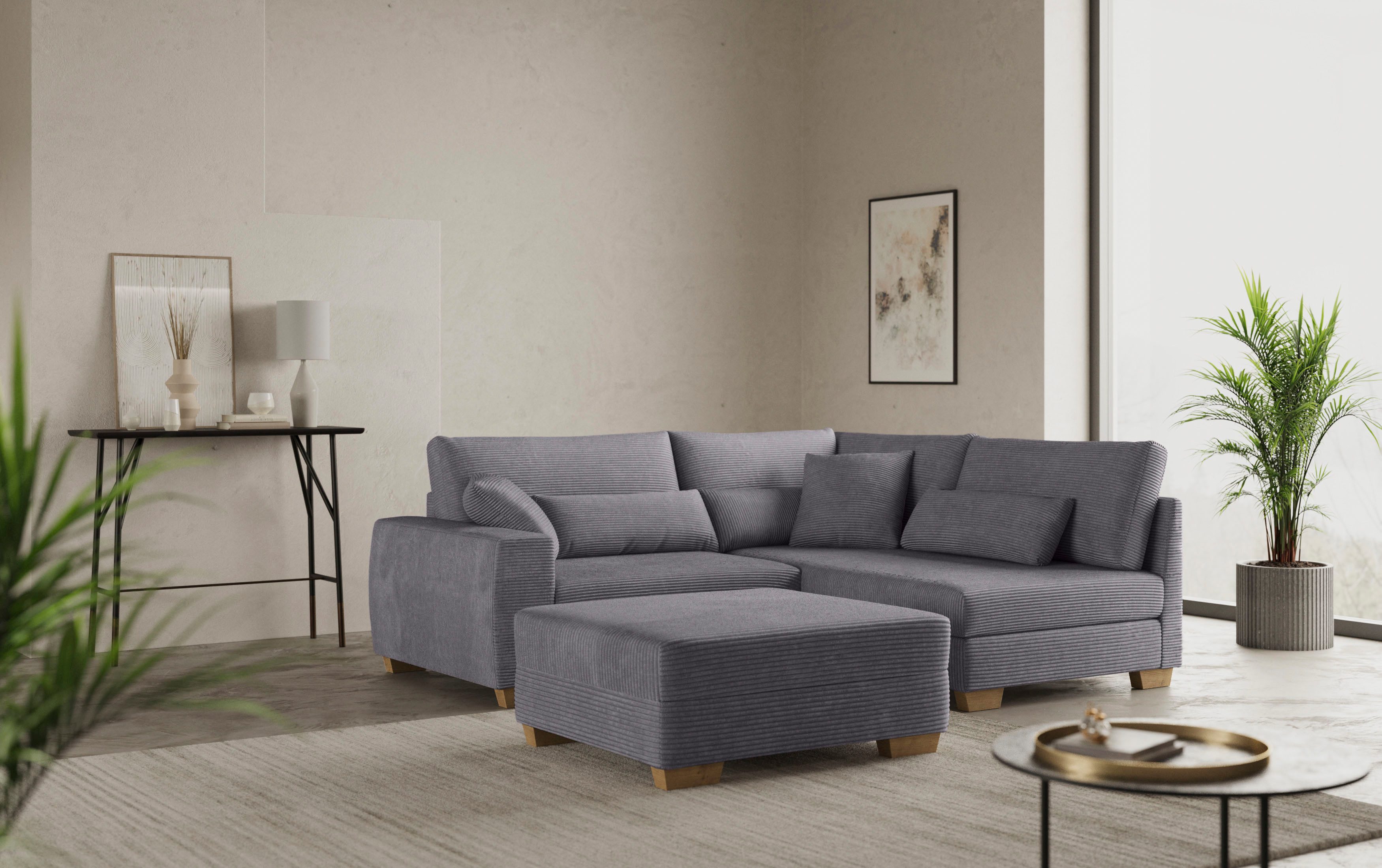 Mr. Couch Hocker Helena Met vering, optioneel met DuraSpring pocketvering