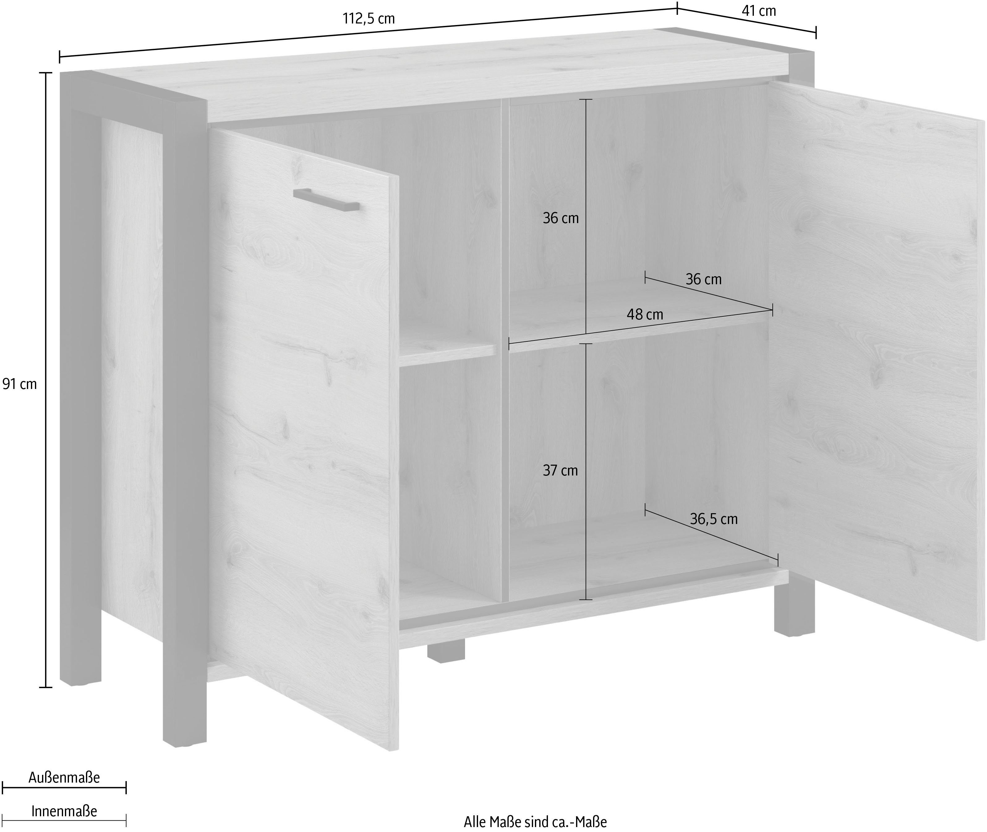 Home affaire Kast Aktiv Breedte 112,5 cm
