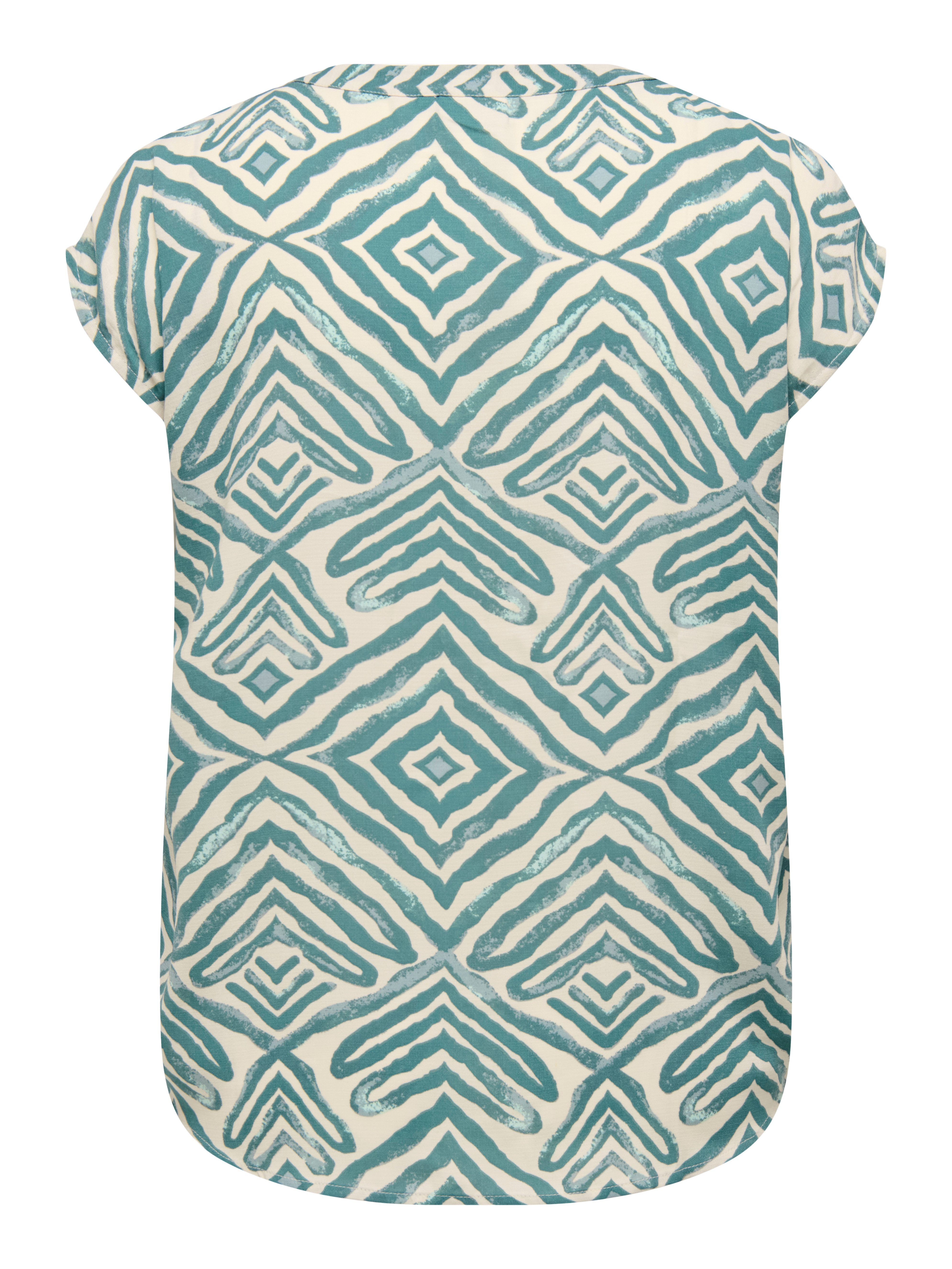 ONLY CARMAKOMA Blouse met korte mouwen CARSHILLA SL SHIRT AOP VIS BS