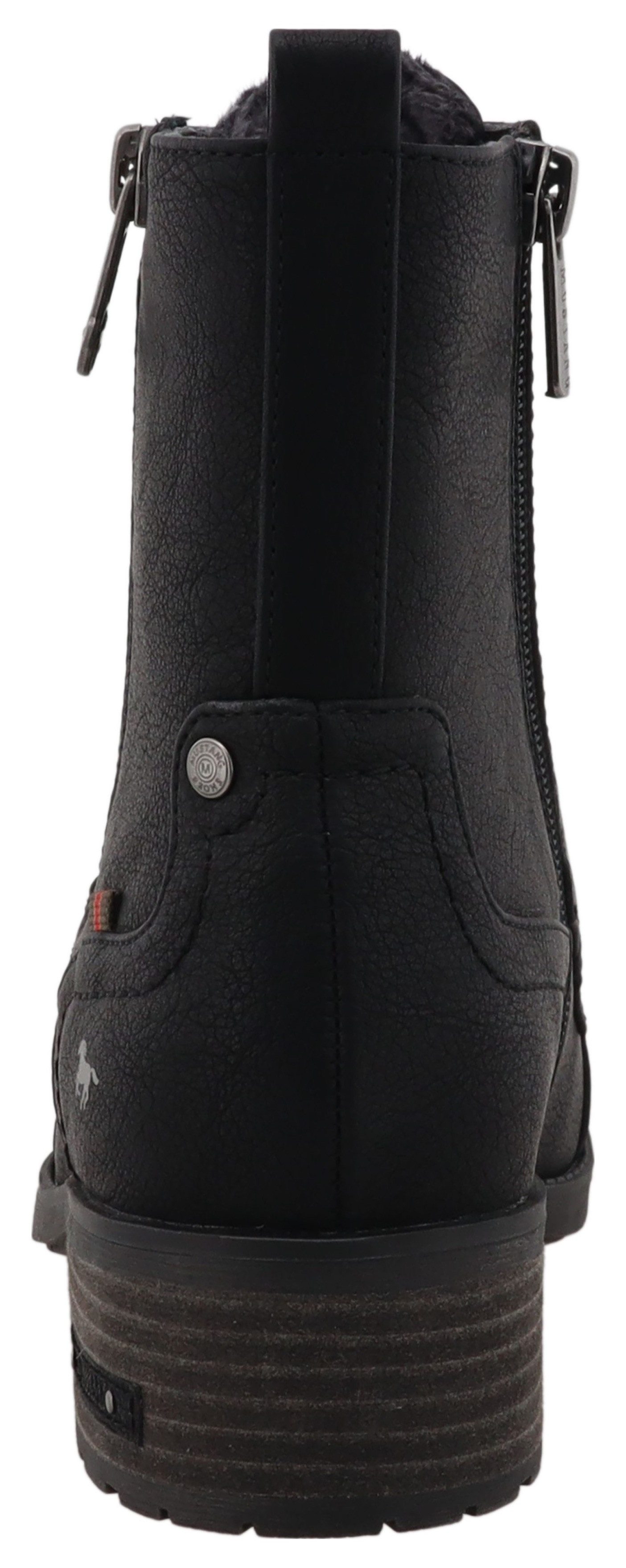 Mustang Shoes Winterlaarsjes FABIENNE Veterenkellaars met blokhak