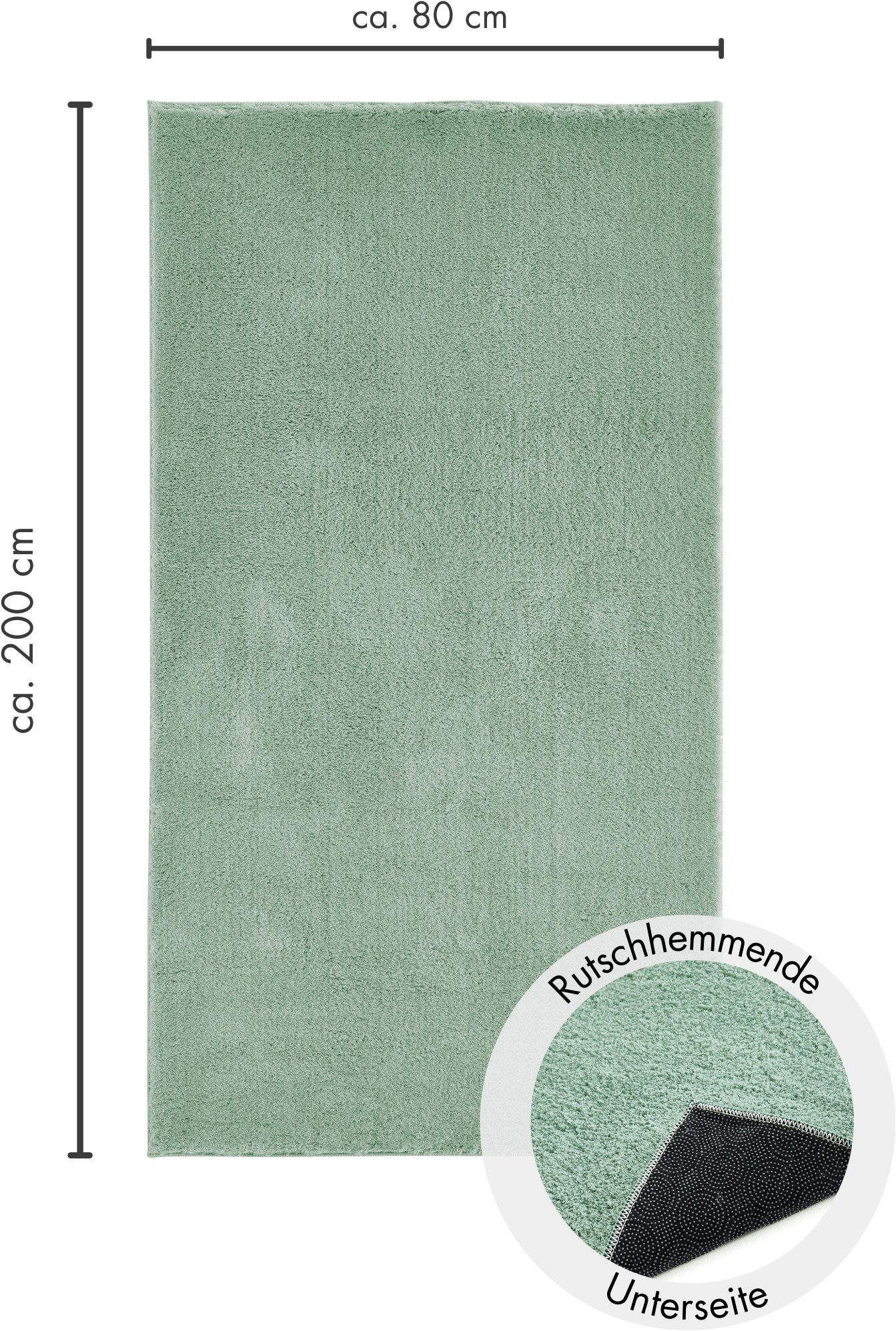 Andiamo Badmat Arezzo Effen kleuren, ook in rond en als 2-pack verkrijgbaar