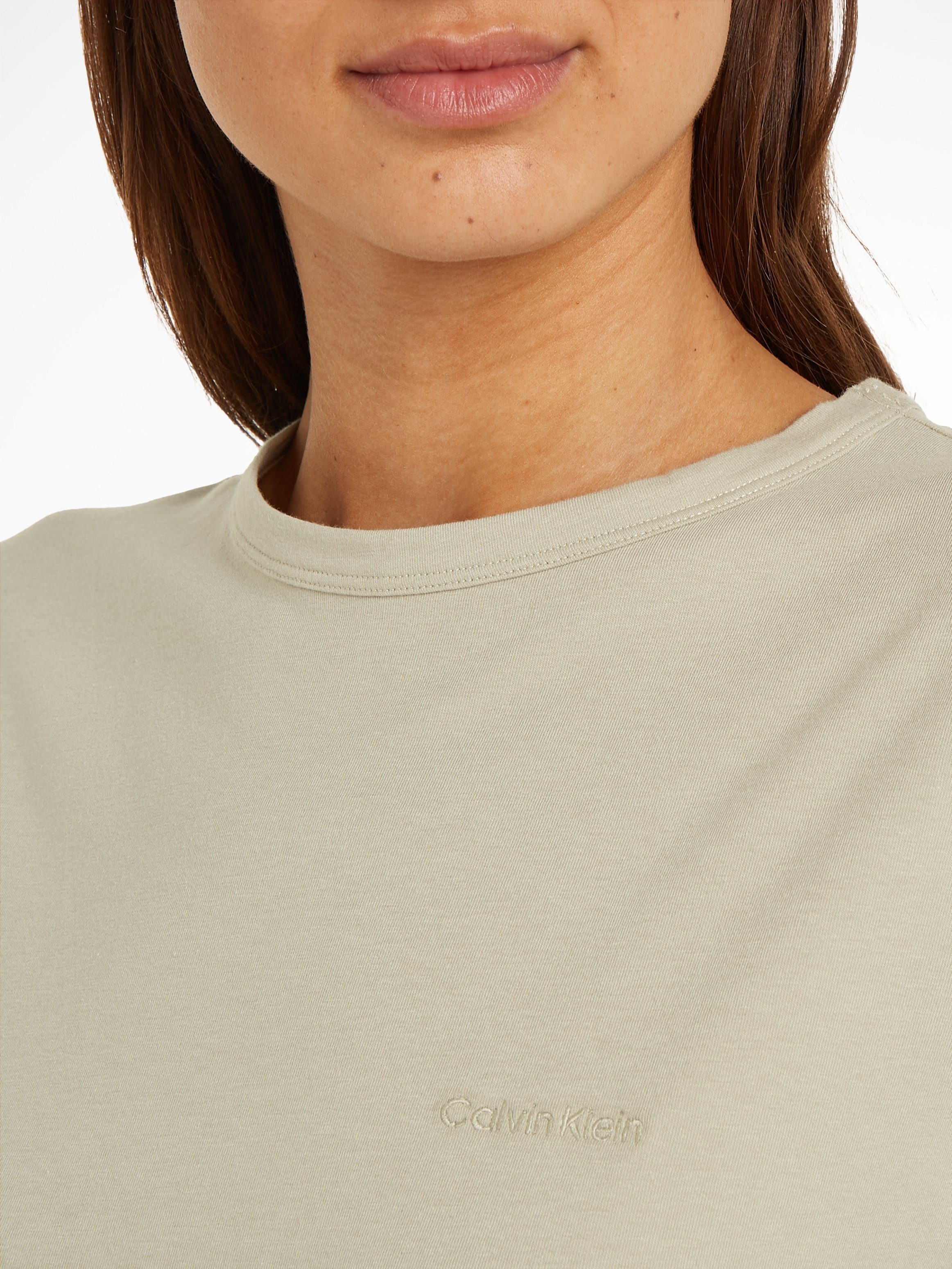 Calvin Klein T-shirt S S CREW NECK met een ronde hals (Met ronde hals & korte mouwen)