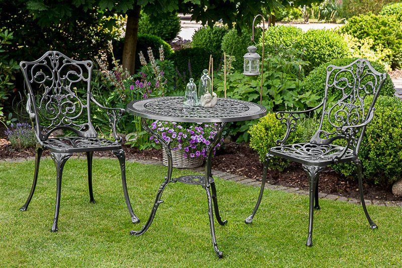 MERXX Tuinstoel Lugano Aluminium, grafiet (1 stuk)