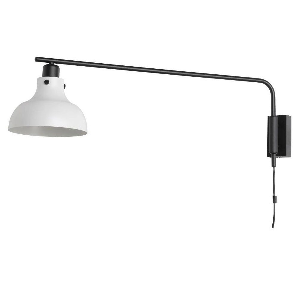 EGLO Wandlamp MATLOCK Wandlamp met draaibare arm van metaal in grijs en zwart, E27 fitting (1 stuk)