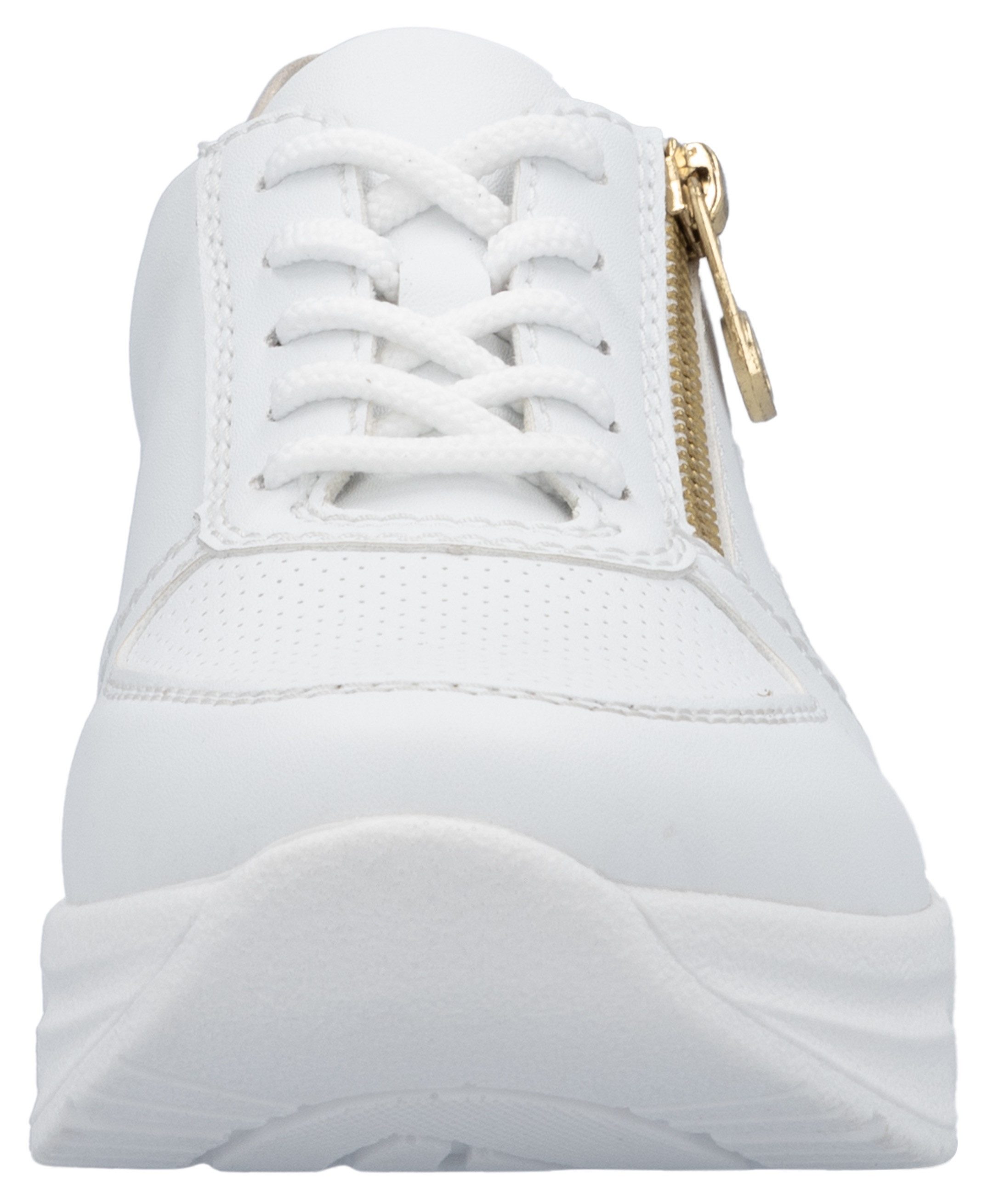 Rieker Plateausneakers , lage schoen, veterschoen, vrijetijdssneaker met ritssluiting