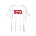 levi's plus t-shirt met batwing-logo wit