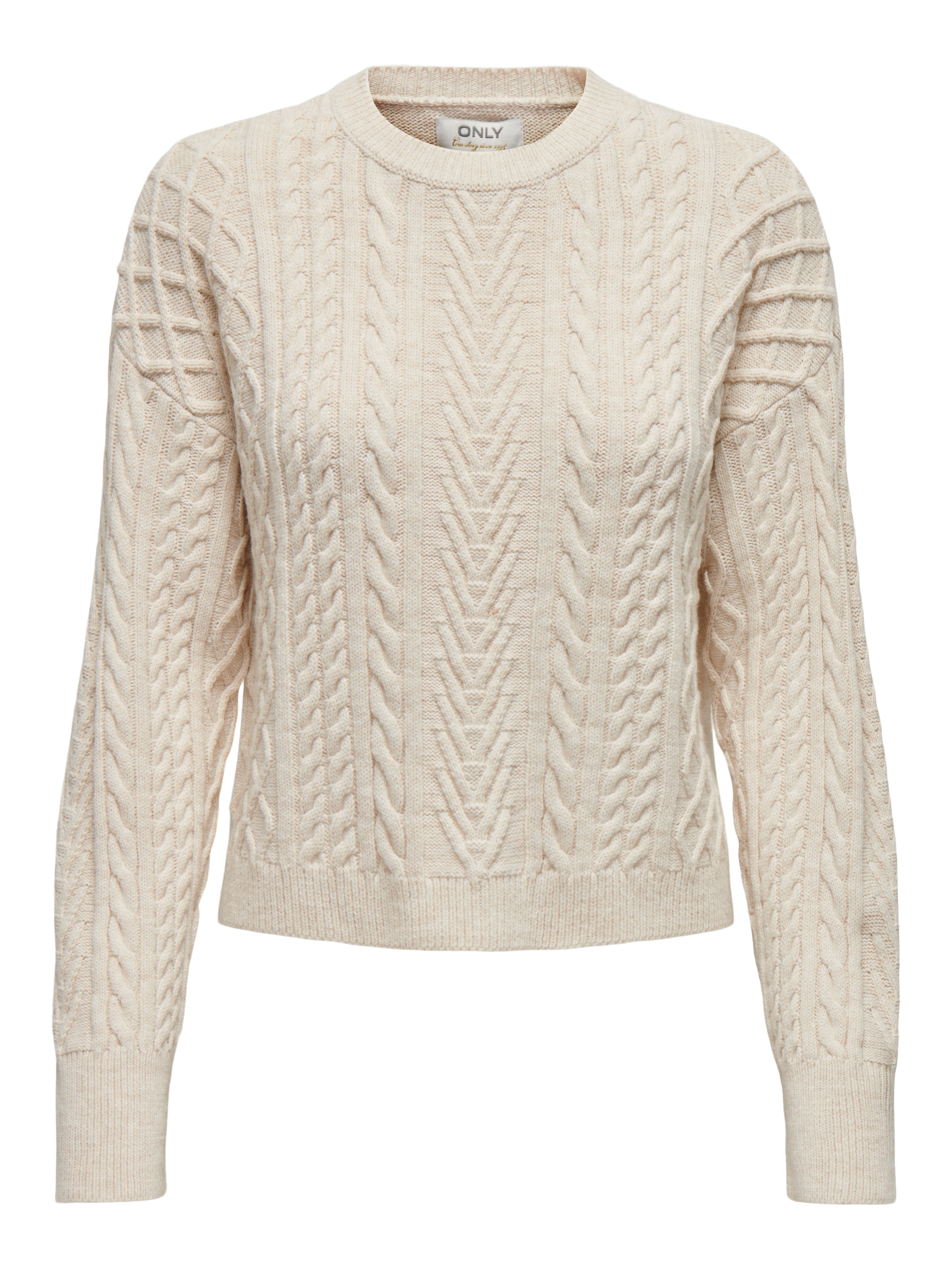 Only Gebreide trui ONLSOFIE LS CABEL PULLOVER EX KNT