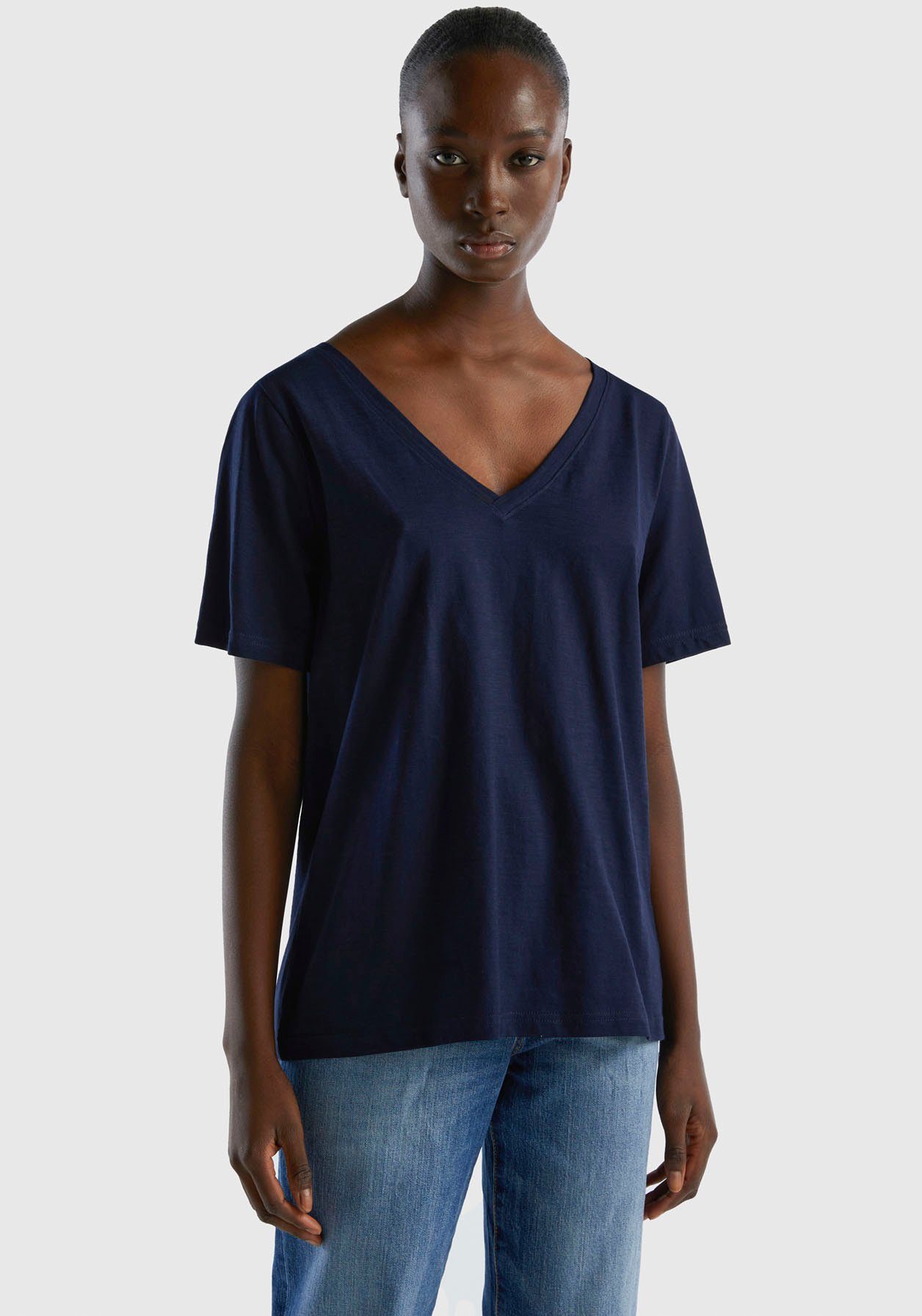 United Colors of Benetton T-shirt van jersey van flammégaren