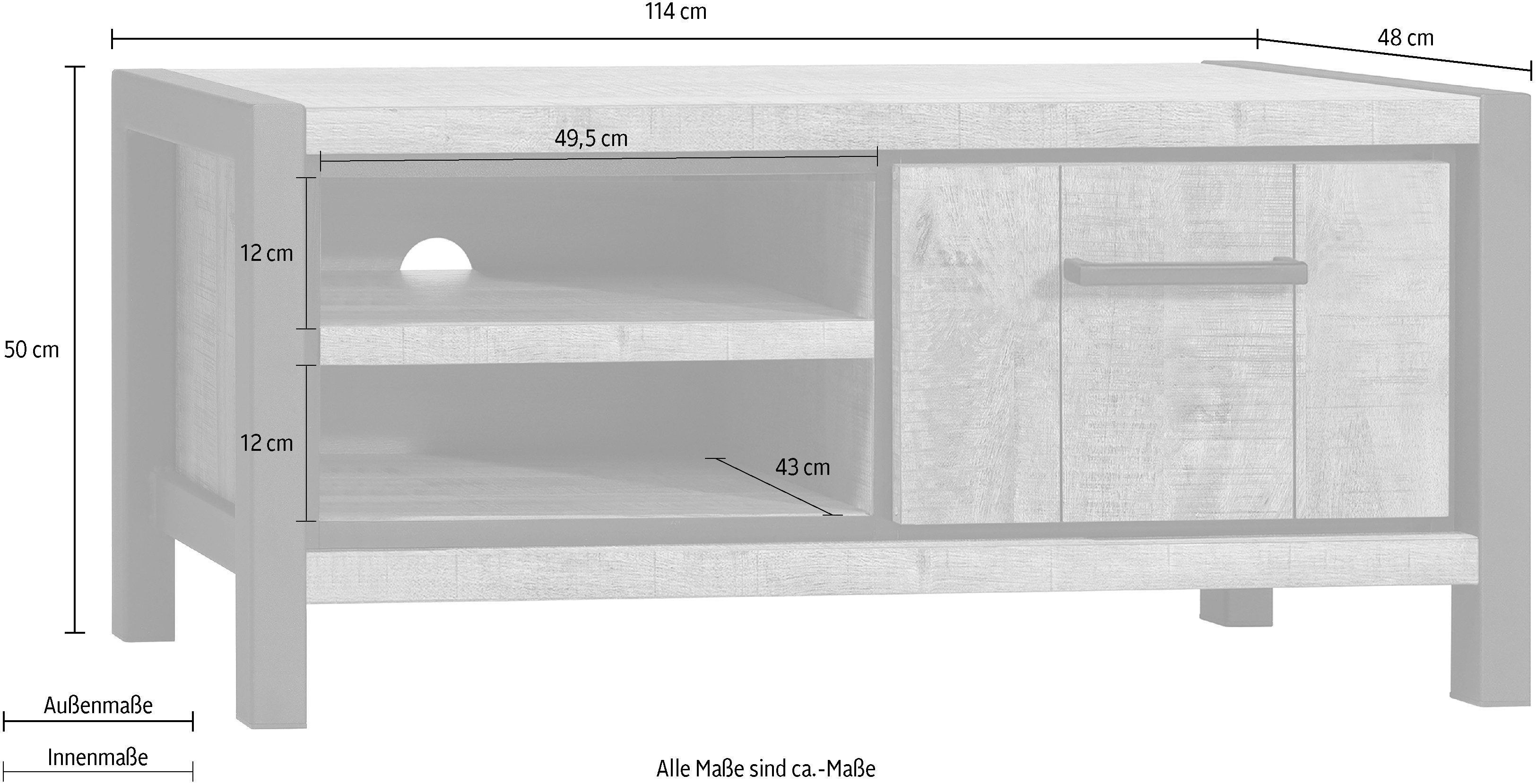 OMG Design Tv-kast Ocean Lowboard, TV-tafel in twee breedtes