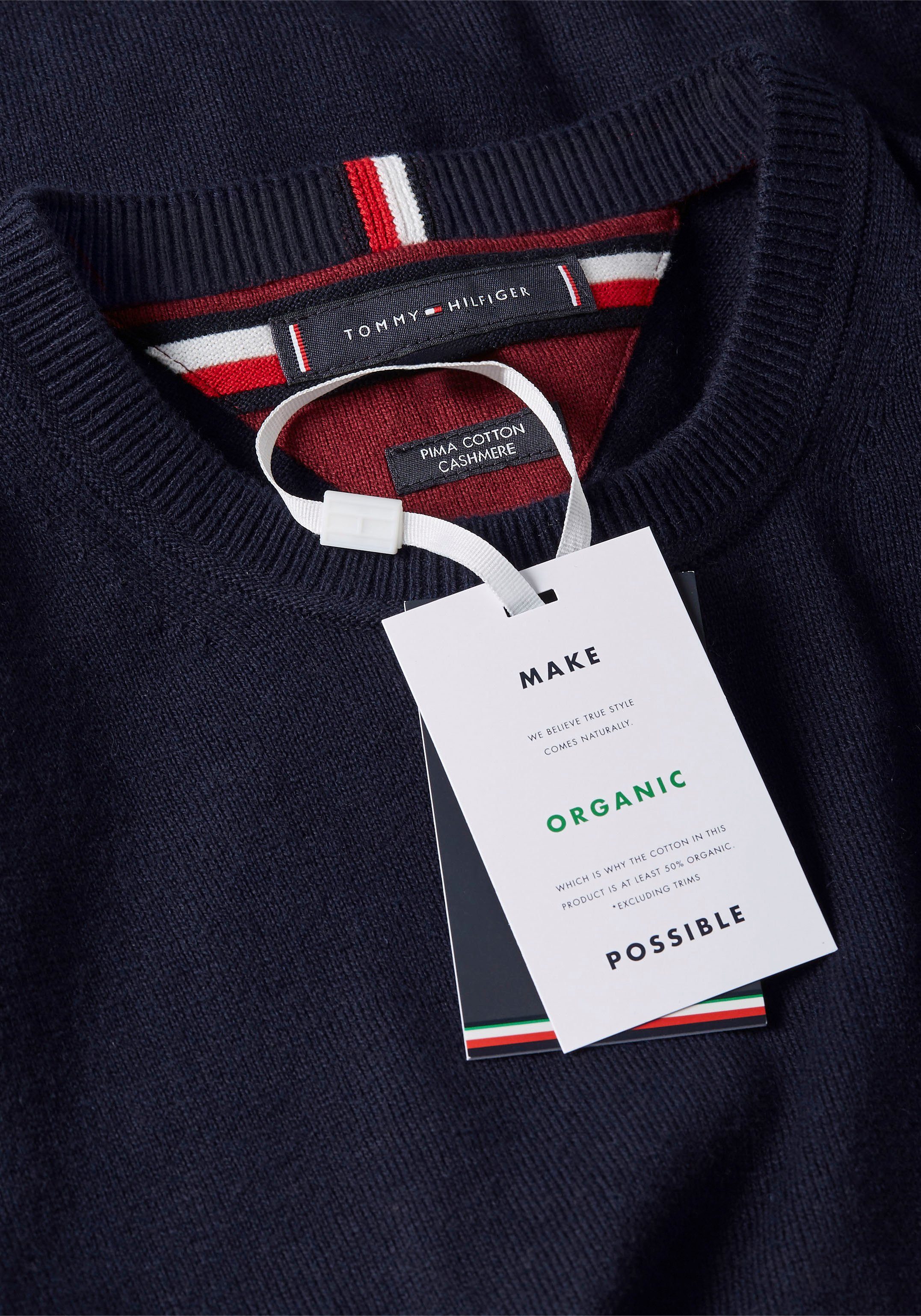 Tommy Hilfiger Trui met ronde hals BT-PIMA ORG CTN CASHMERE CN-B