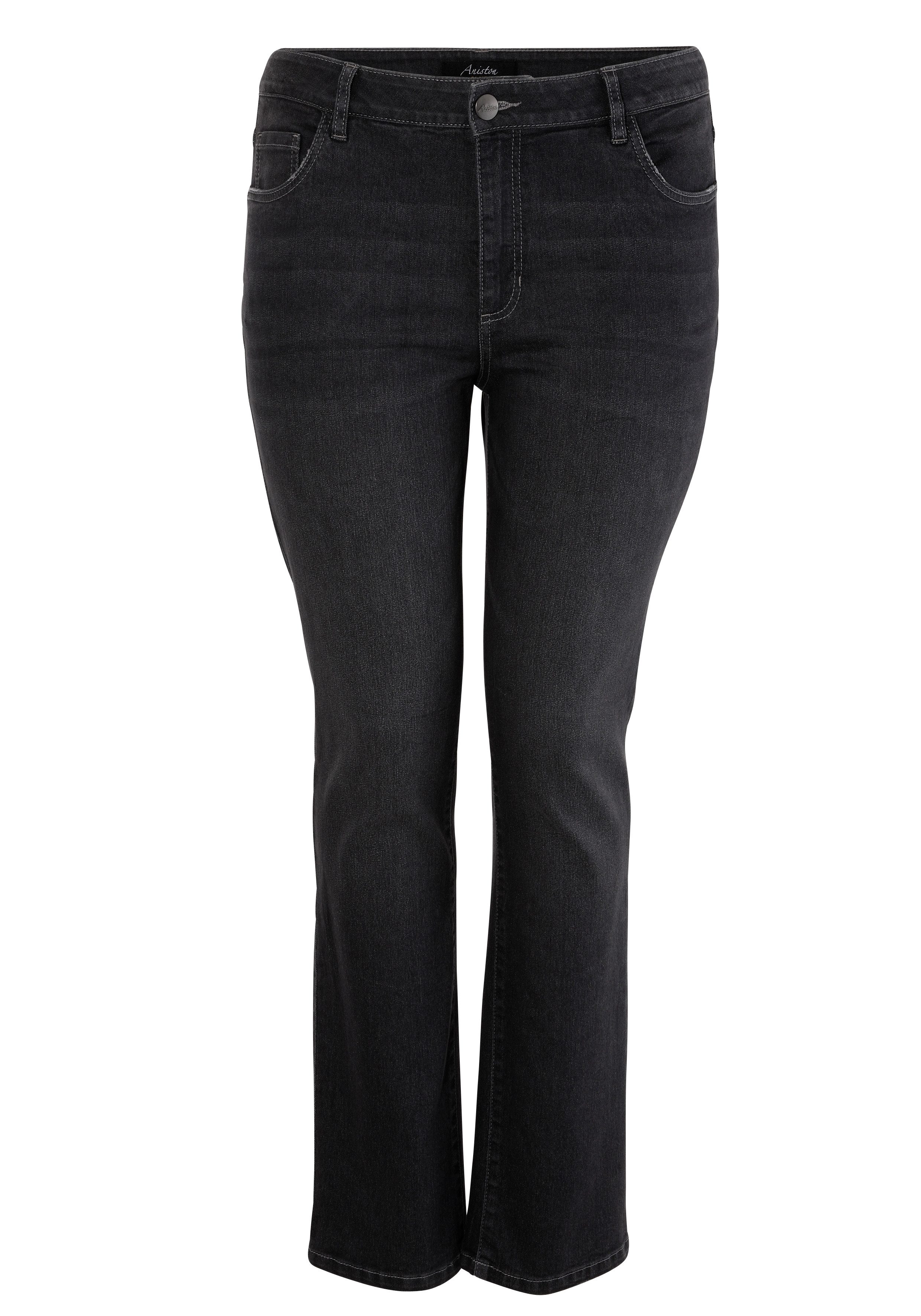 Aniston PLUS Straight jeans met licht used effect - nieuwe collectie