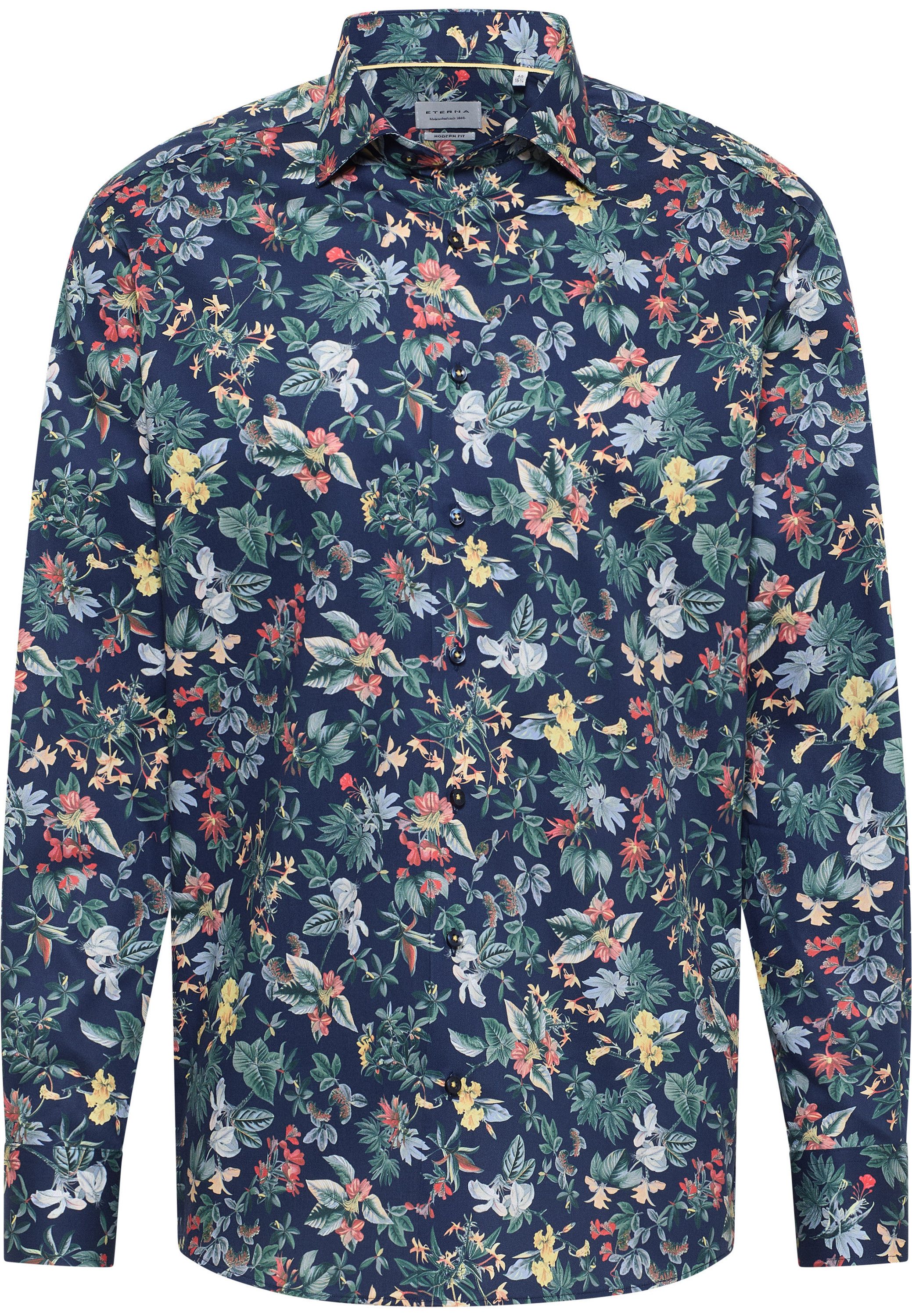Eterna Overhemd met lange mouwen MODERN FIT NON IRON (strijkvrij)